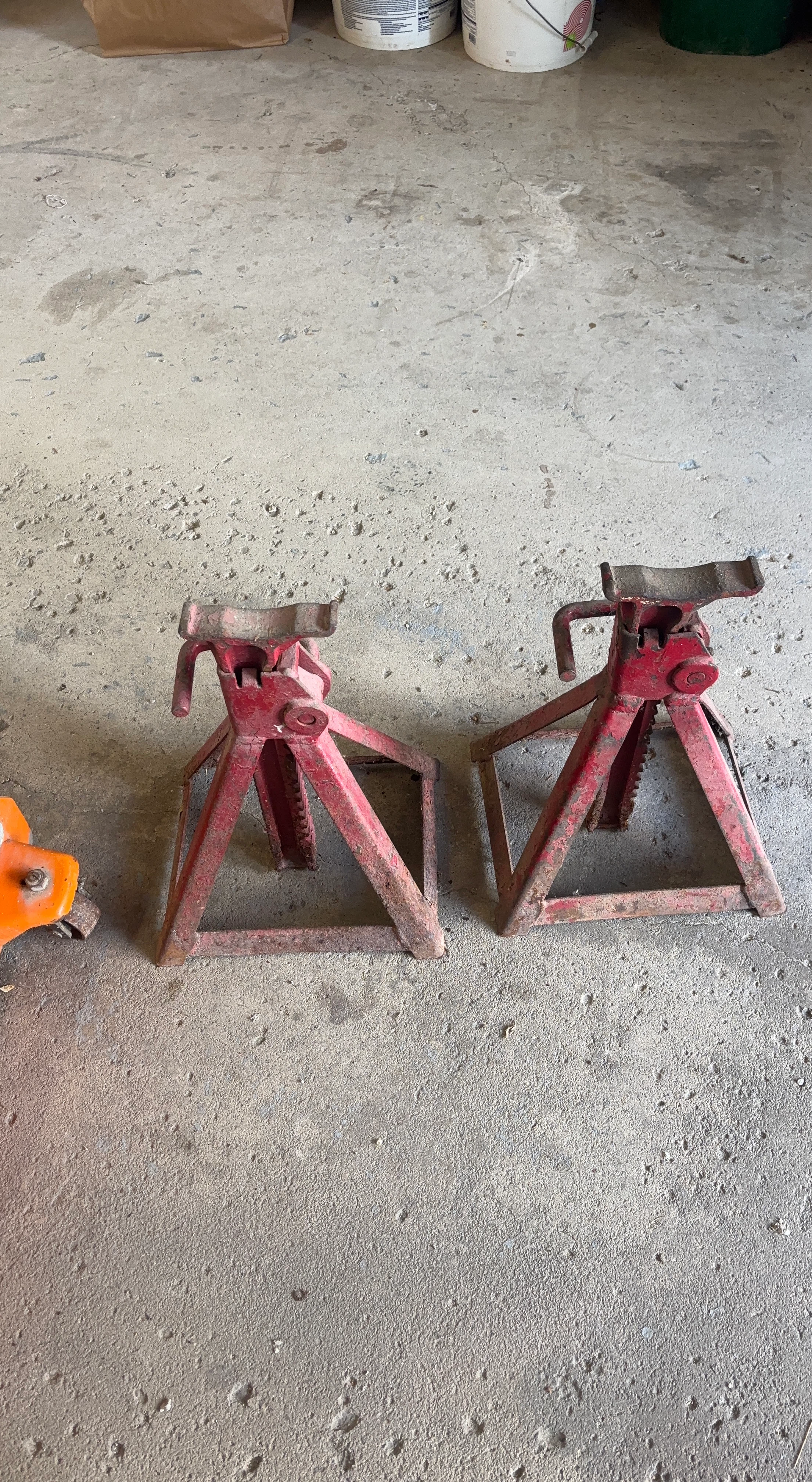 Pair of Red Jack Stands