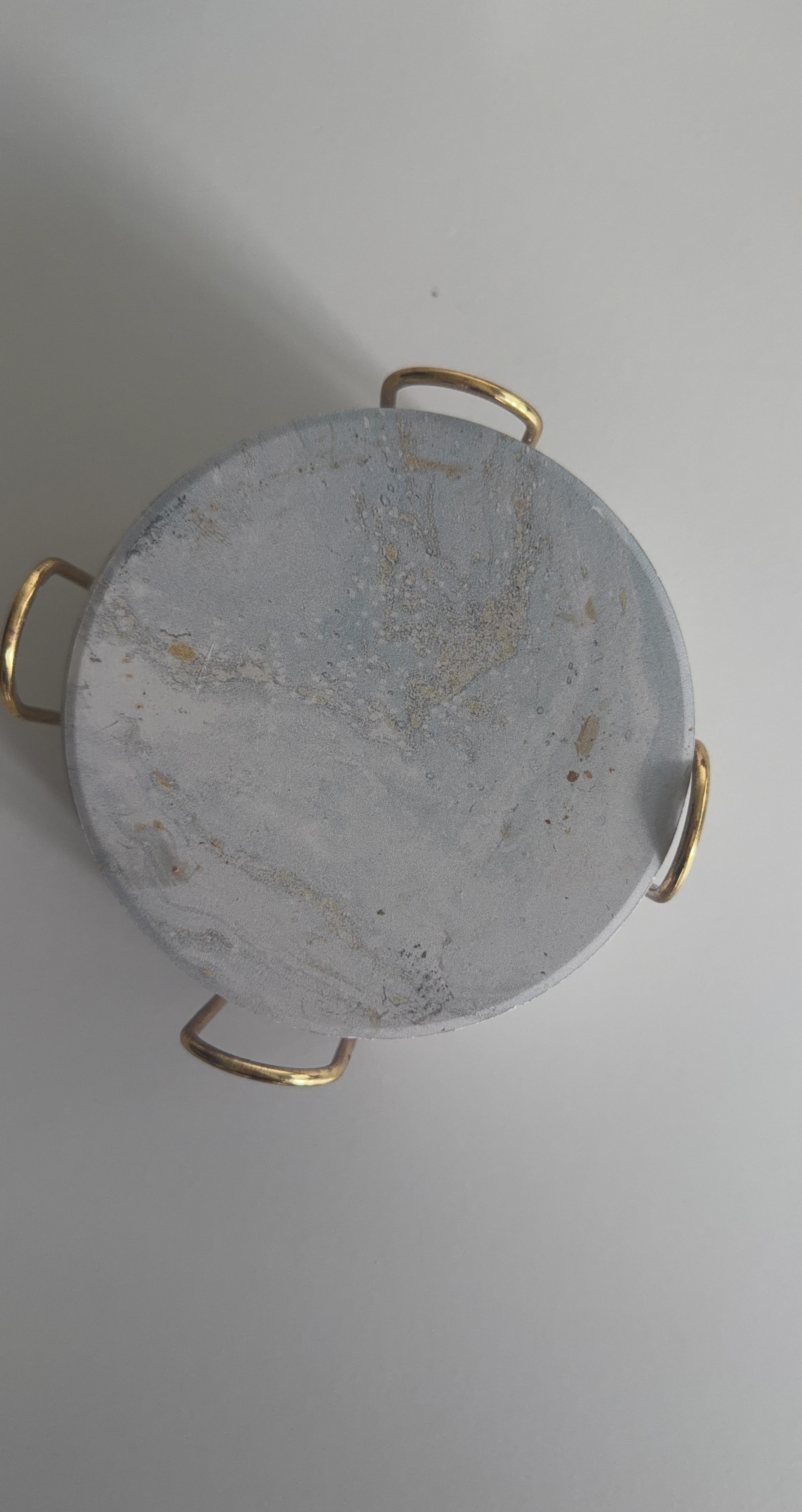 Set of 6 Marble Coasters with Gold Holder - photo 2