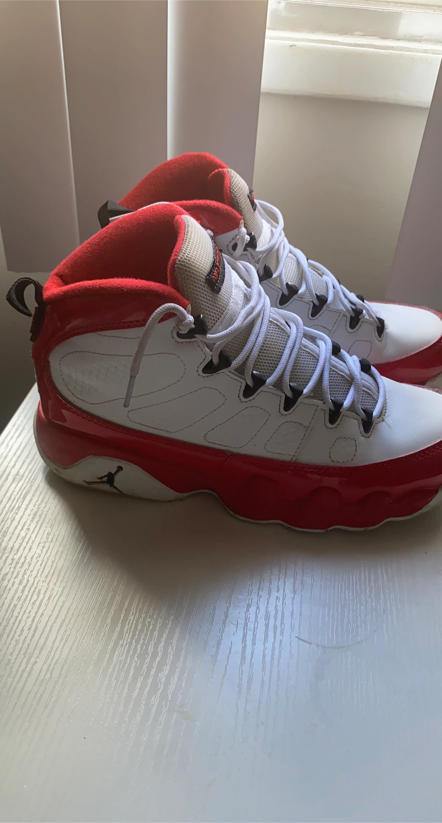Air Jordan 9 Retro White Red Shoes