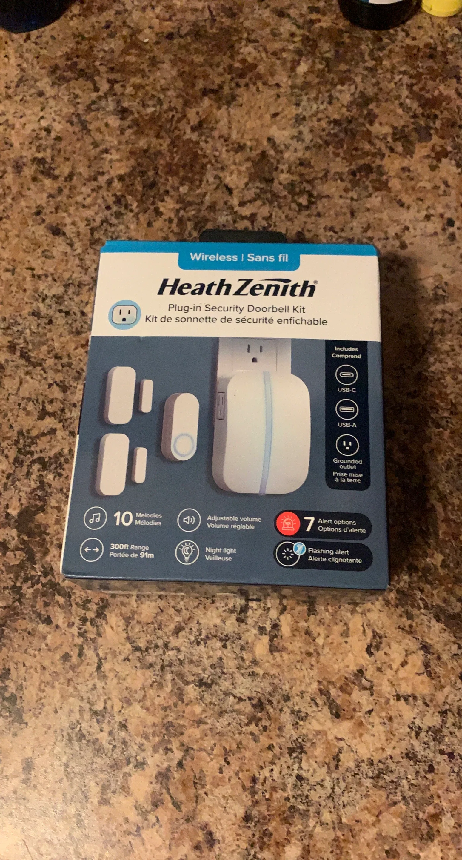 Heath Zenith Wireless Plug-in Security Doorbell Kit
