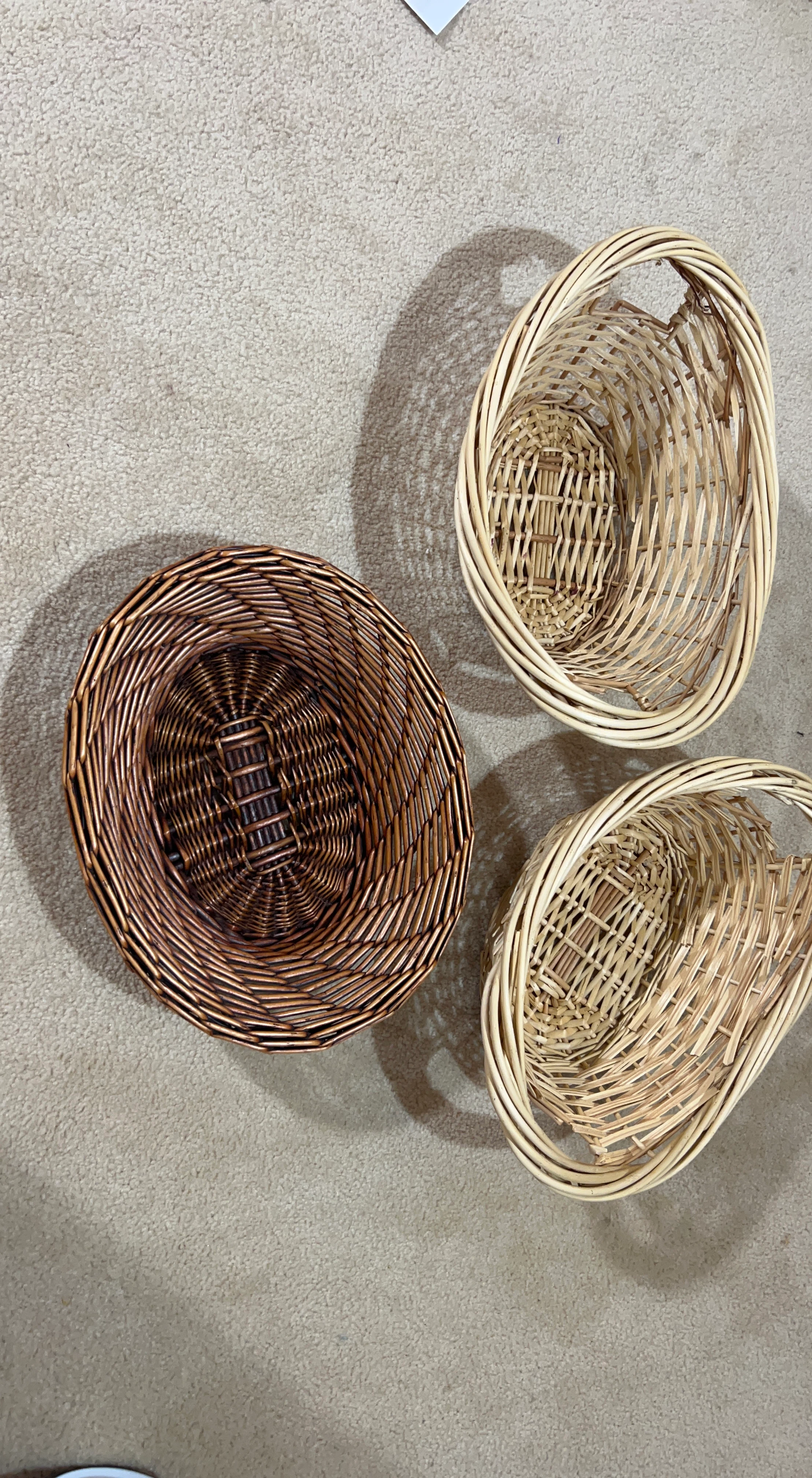 Wicker Baskets - Set of 3 for $20