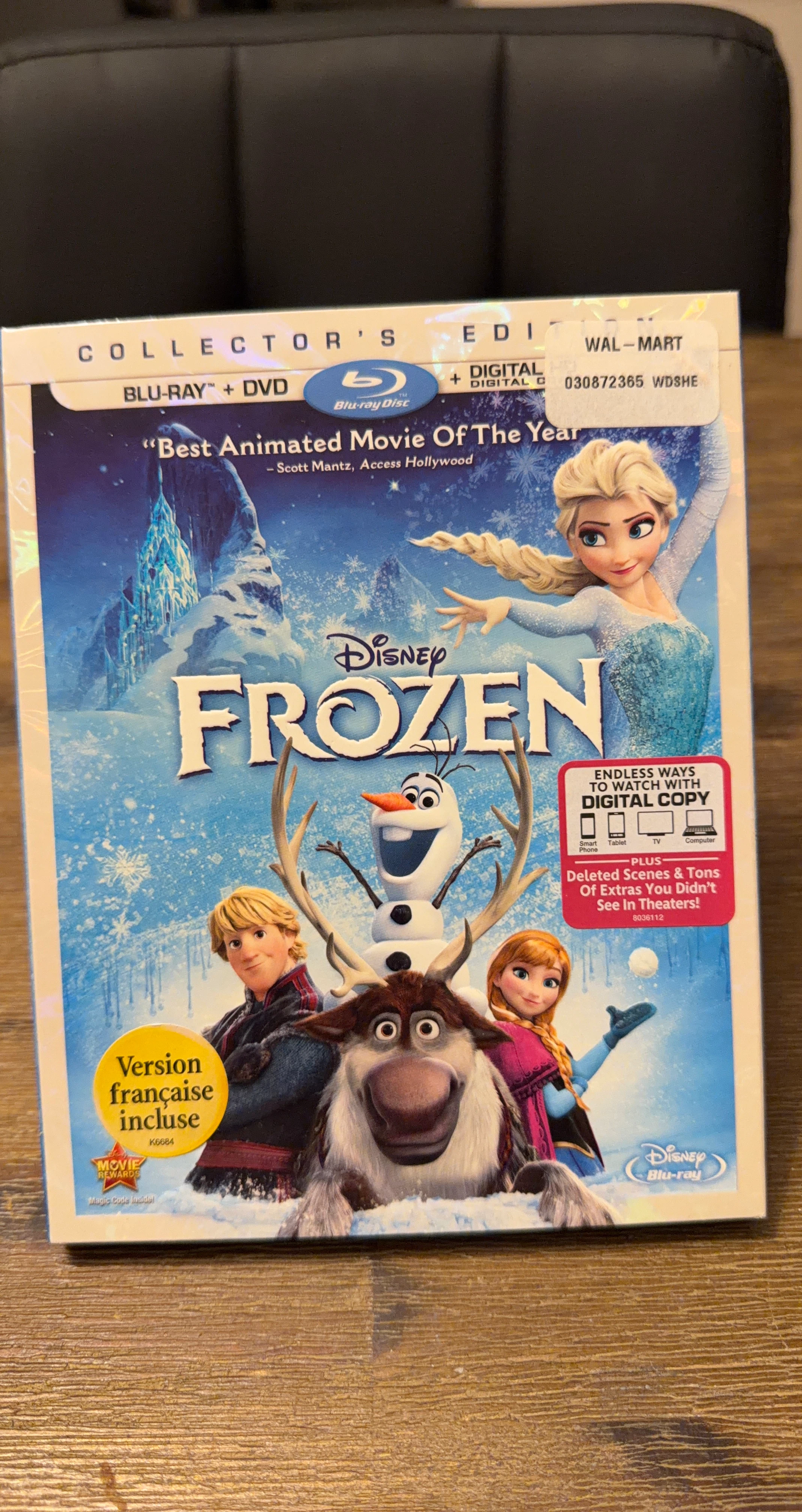 Disney Frozen Collector's Edition Blu-Ray + DVD + Digital Copy