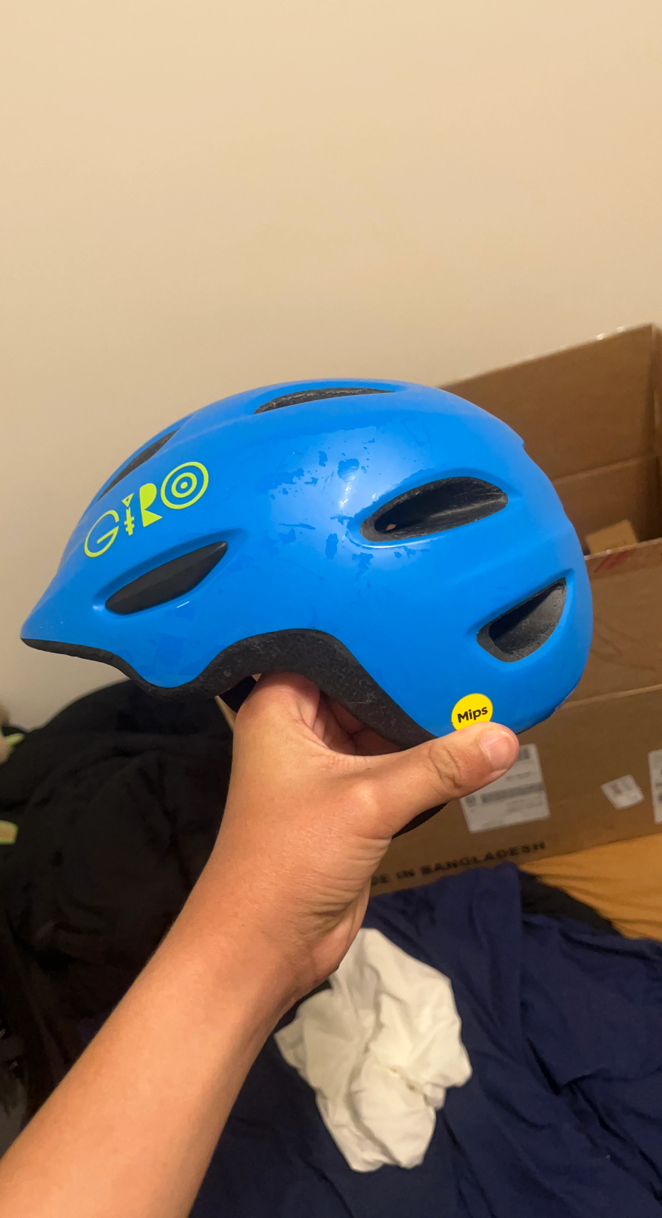 Xs Giro Blue Mips kids Bike Helmet (Scamp Kids Helmet )