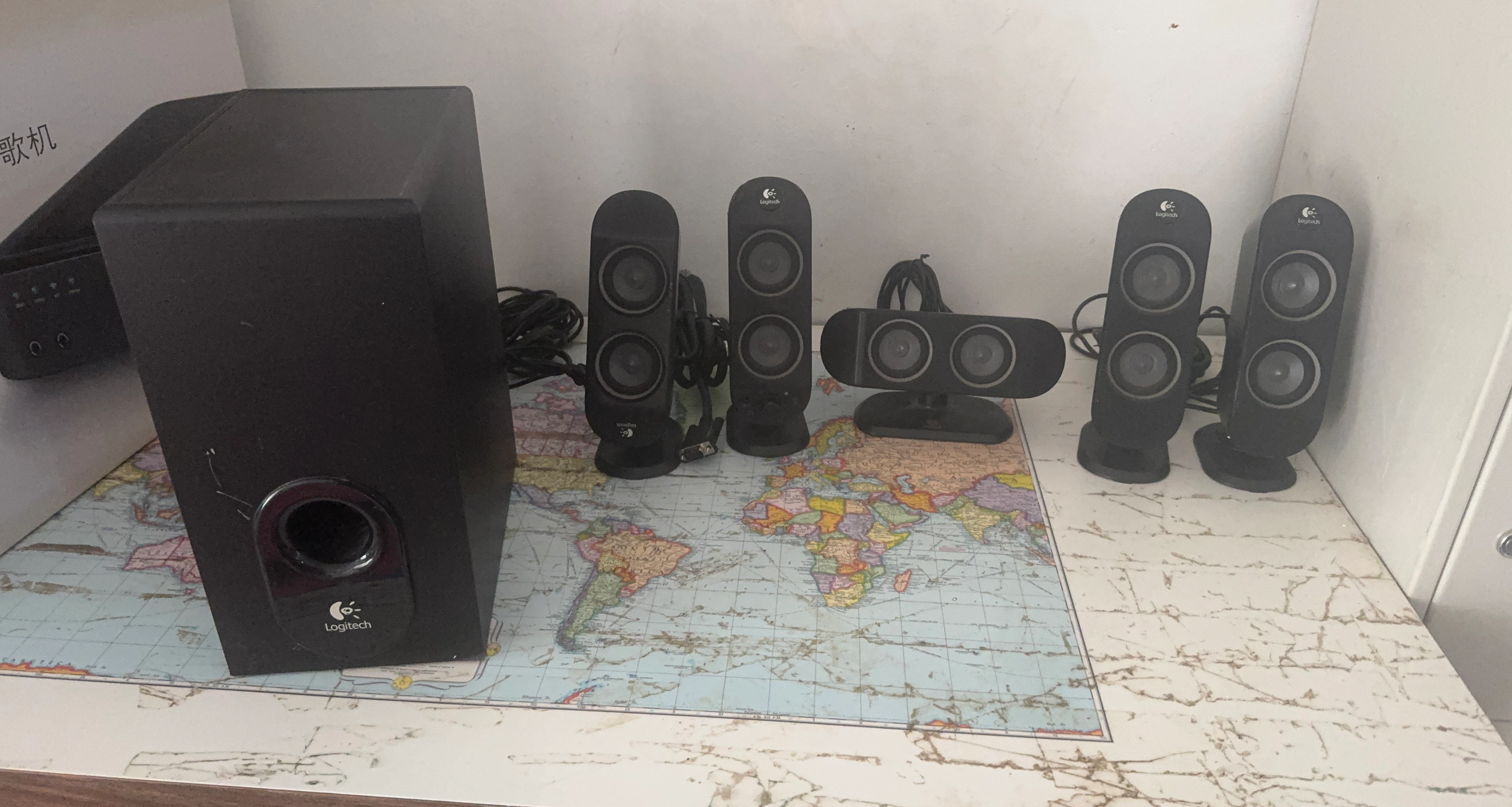Logitech Speaker System with Subwoofer and Webcam