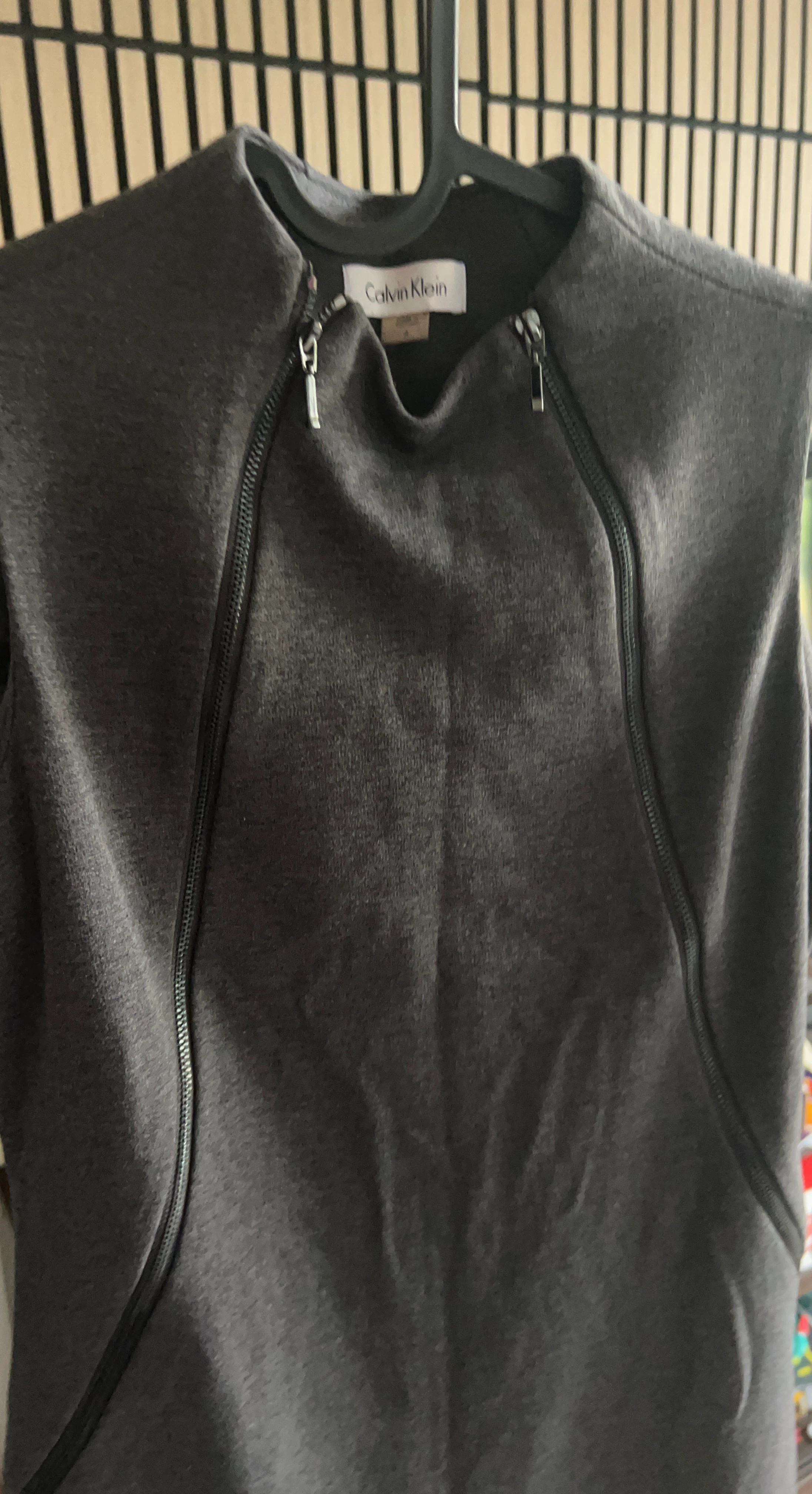 Calvin Klein Sleeveless dress with Zipper Detail