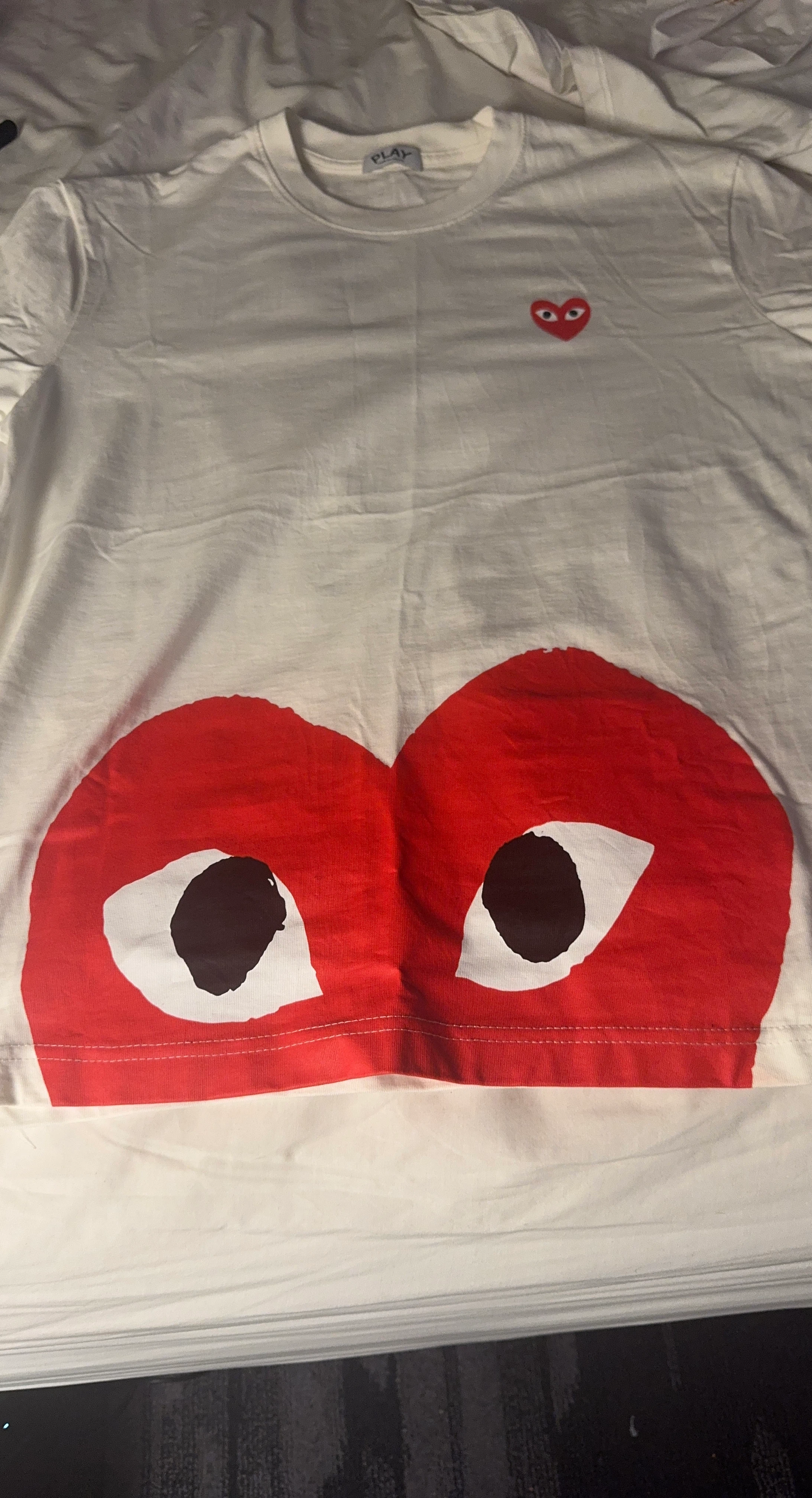 Comme des Garçons Play White T-Shirt