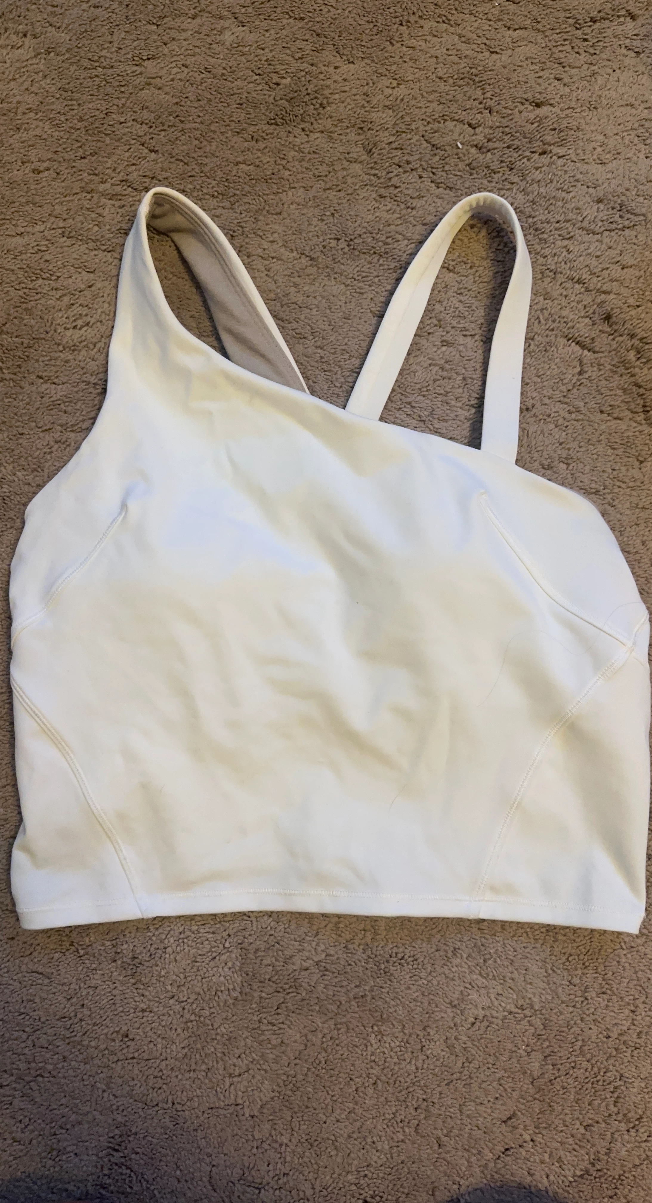 Lululemon White Sports Bra