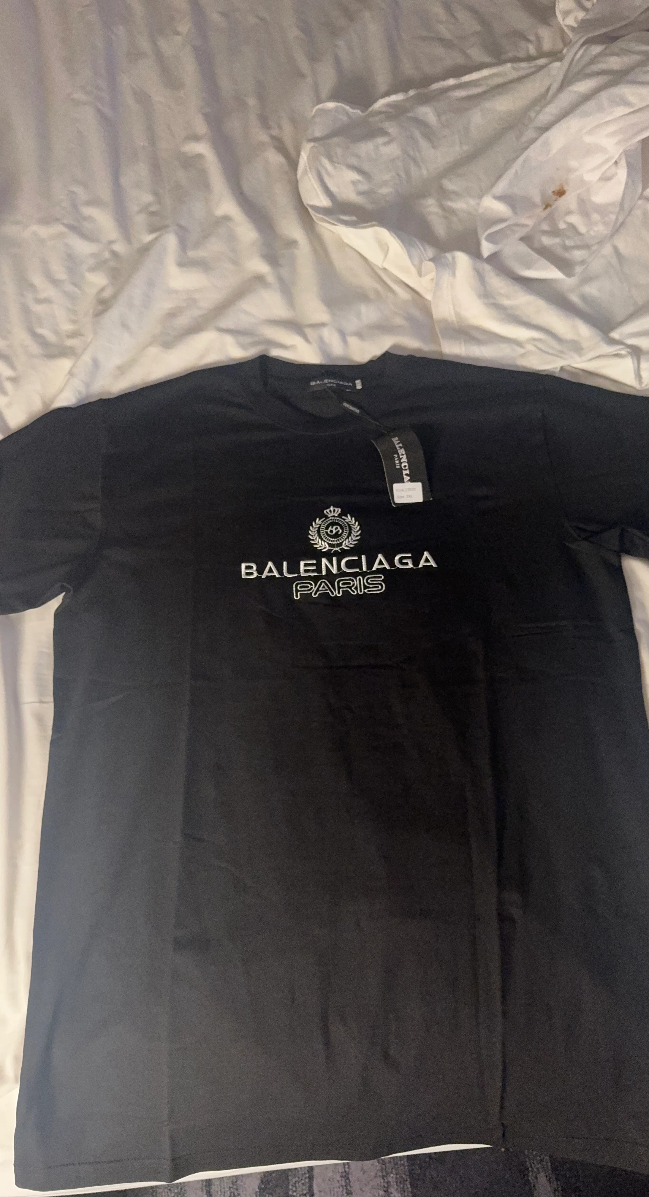 Balenciaga Paris Logo T-Shirt - Size 2XL