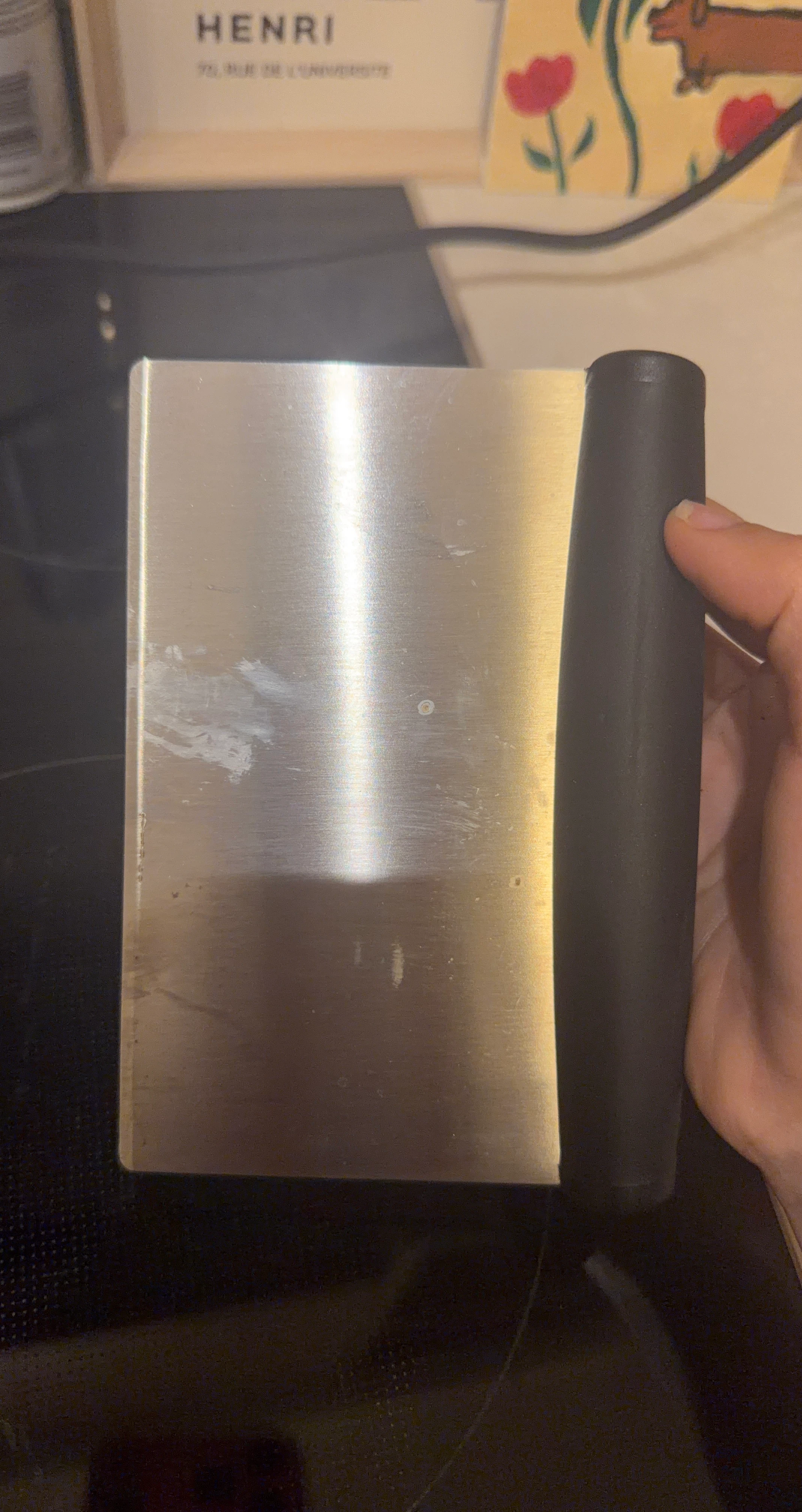 Amazon Basics Stainless Steel Dough Scraper & Bench Scraper - photo 3
