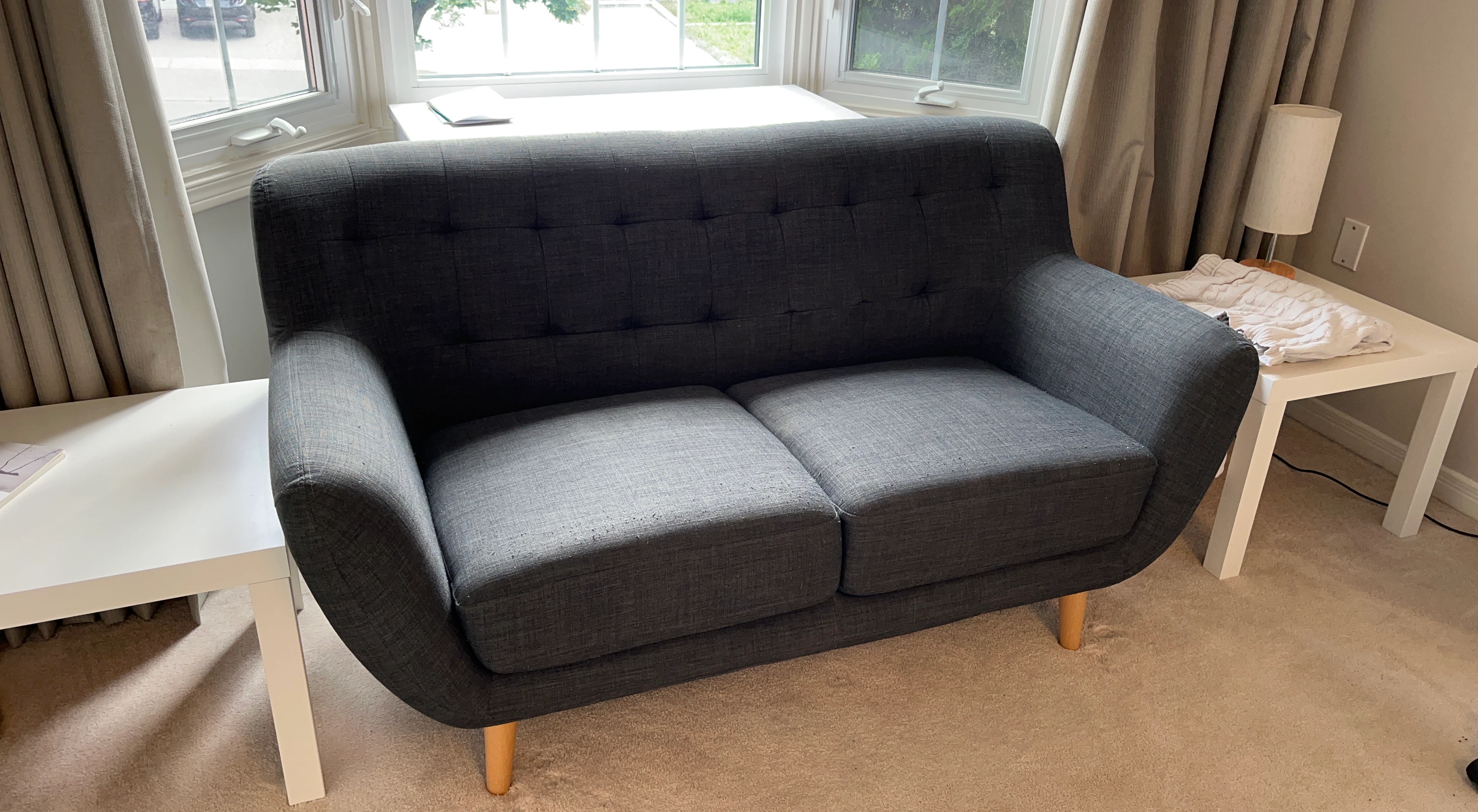 Blue-Grey Loveseat