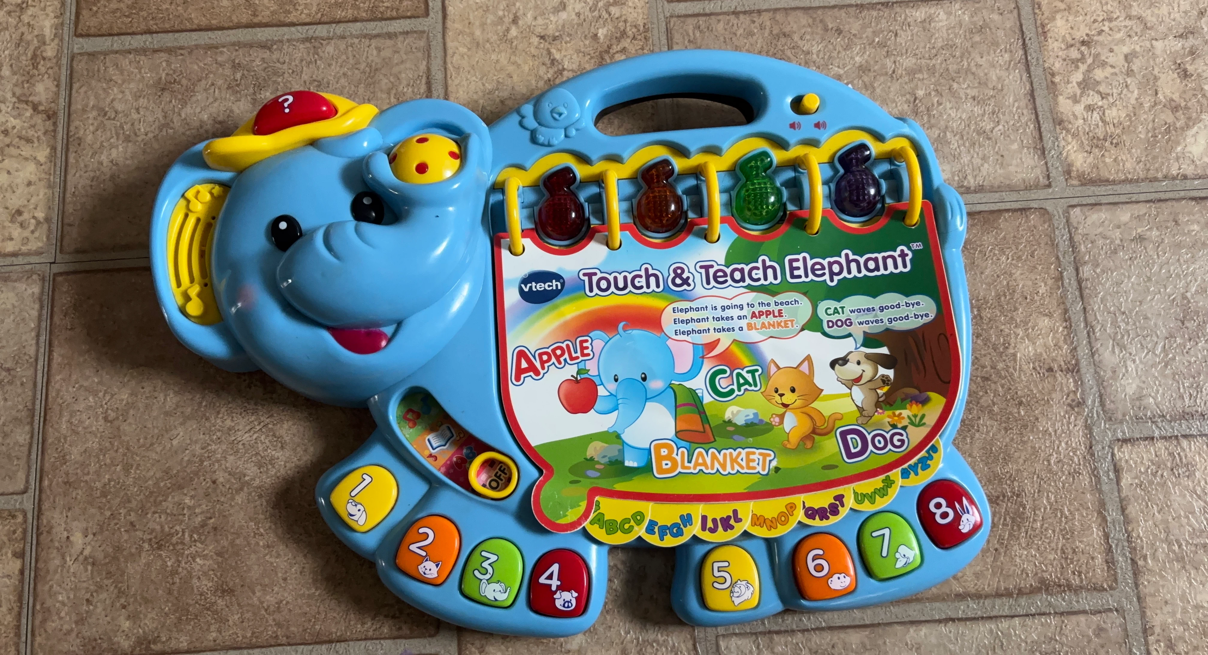 VTech Touch & Teach Elephant Learning Toy
