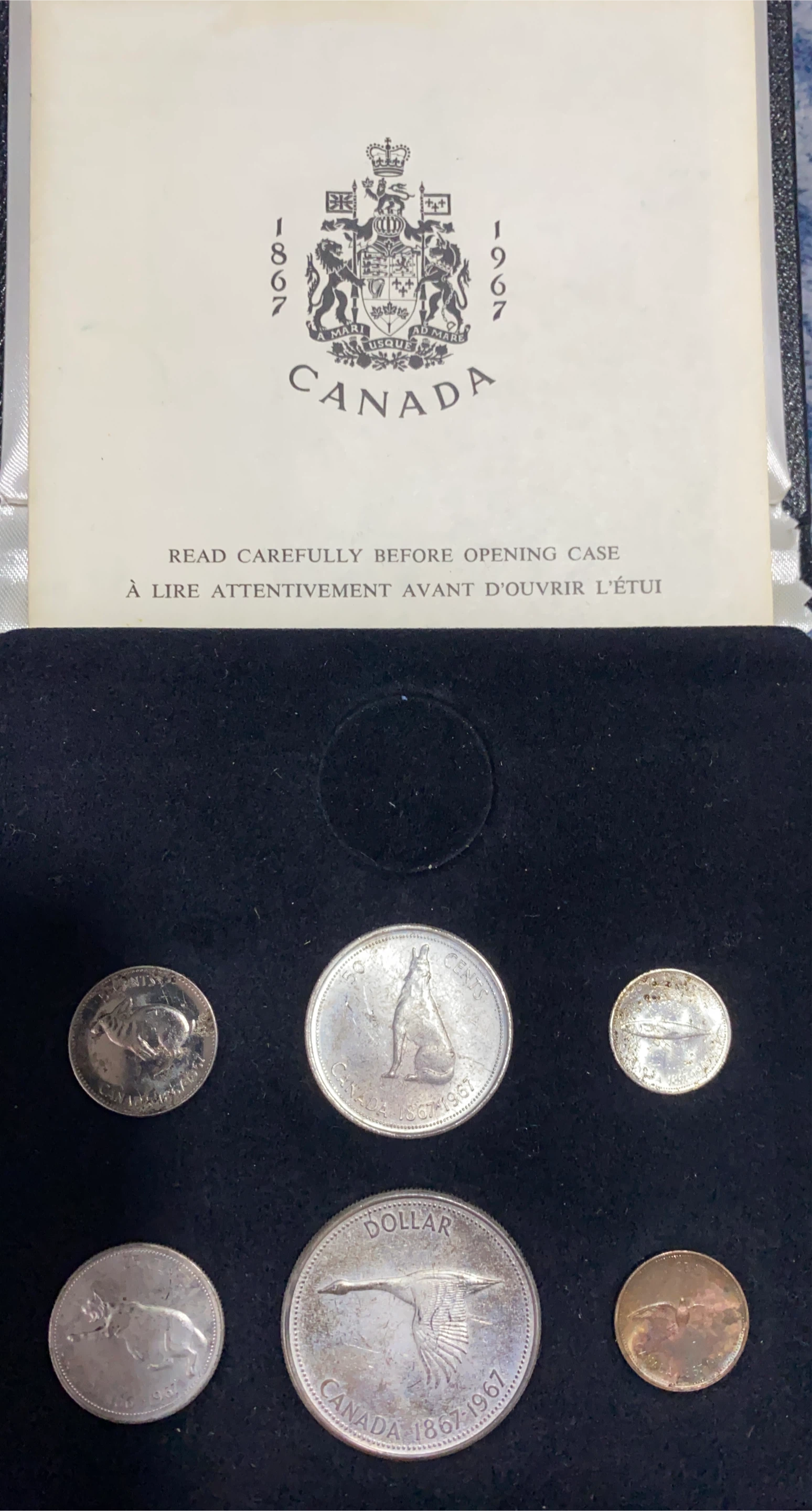 Royal Canadian Mint 1967 Centennial Coin Set