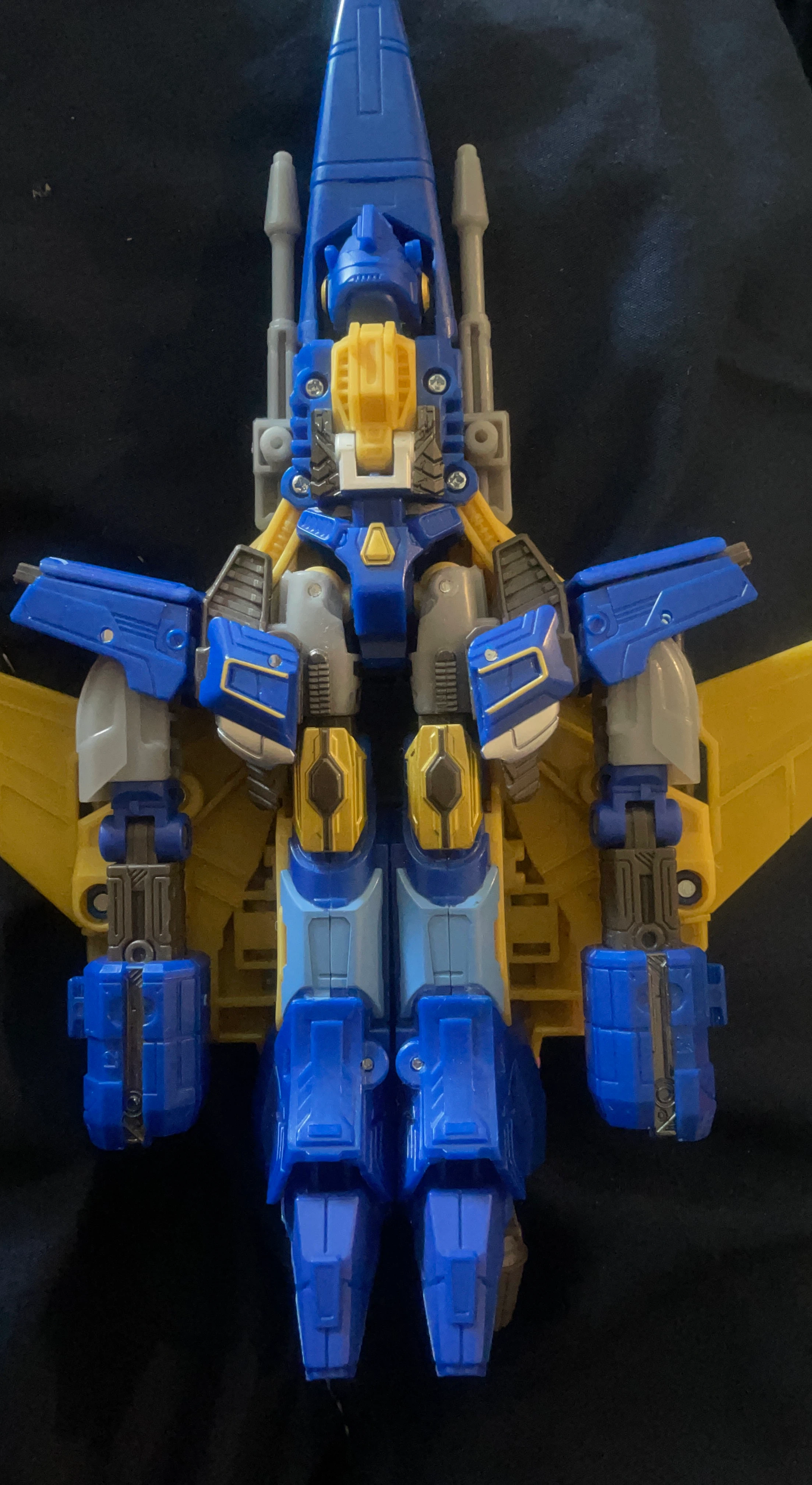Blue and Yellow Robot Toy