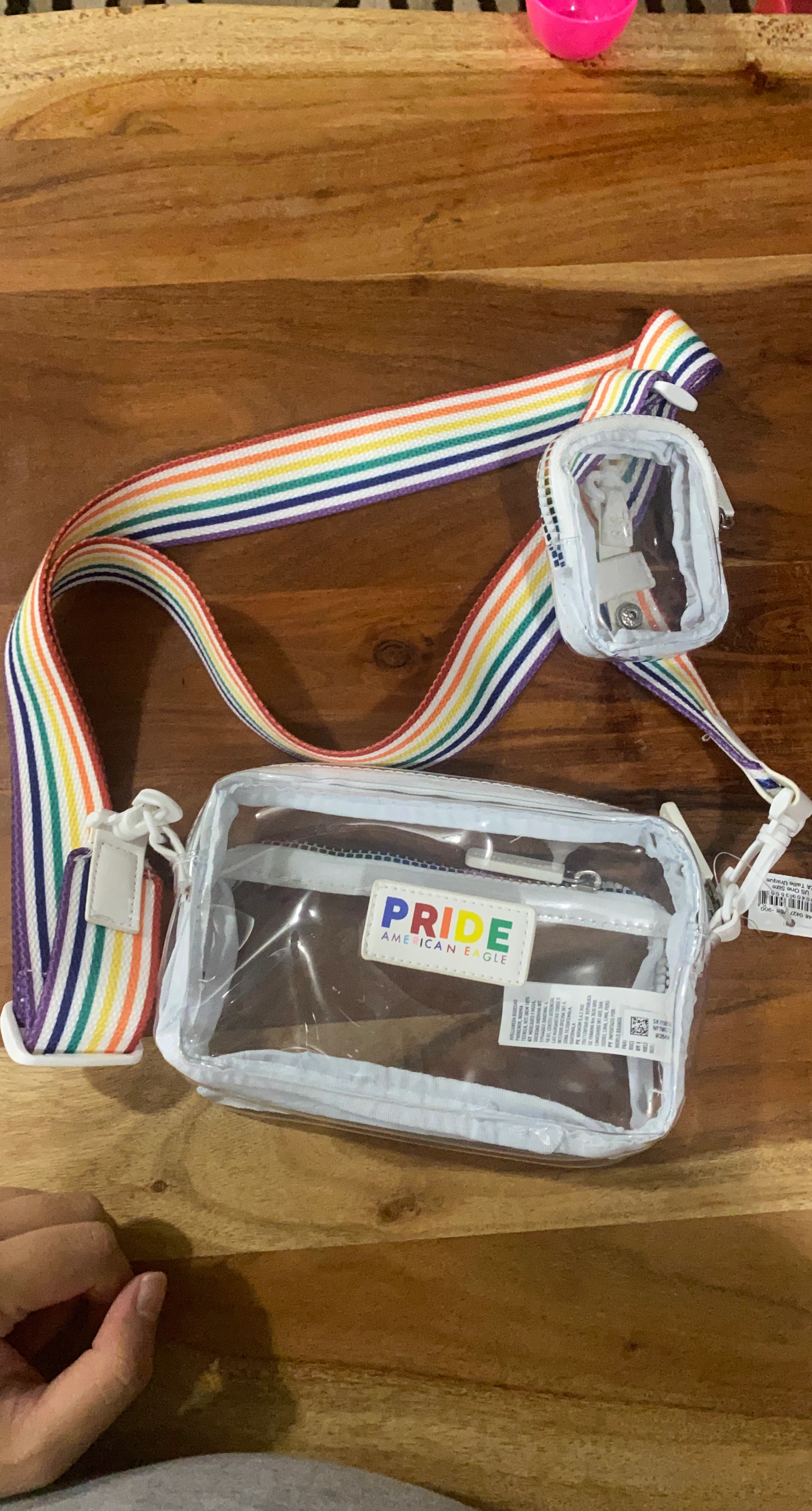 American Eagle Pride Clear Crossbody Bag