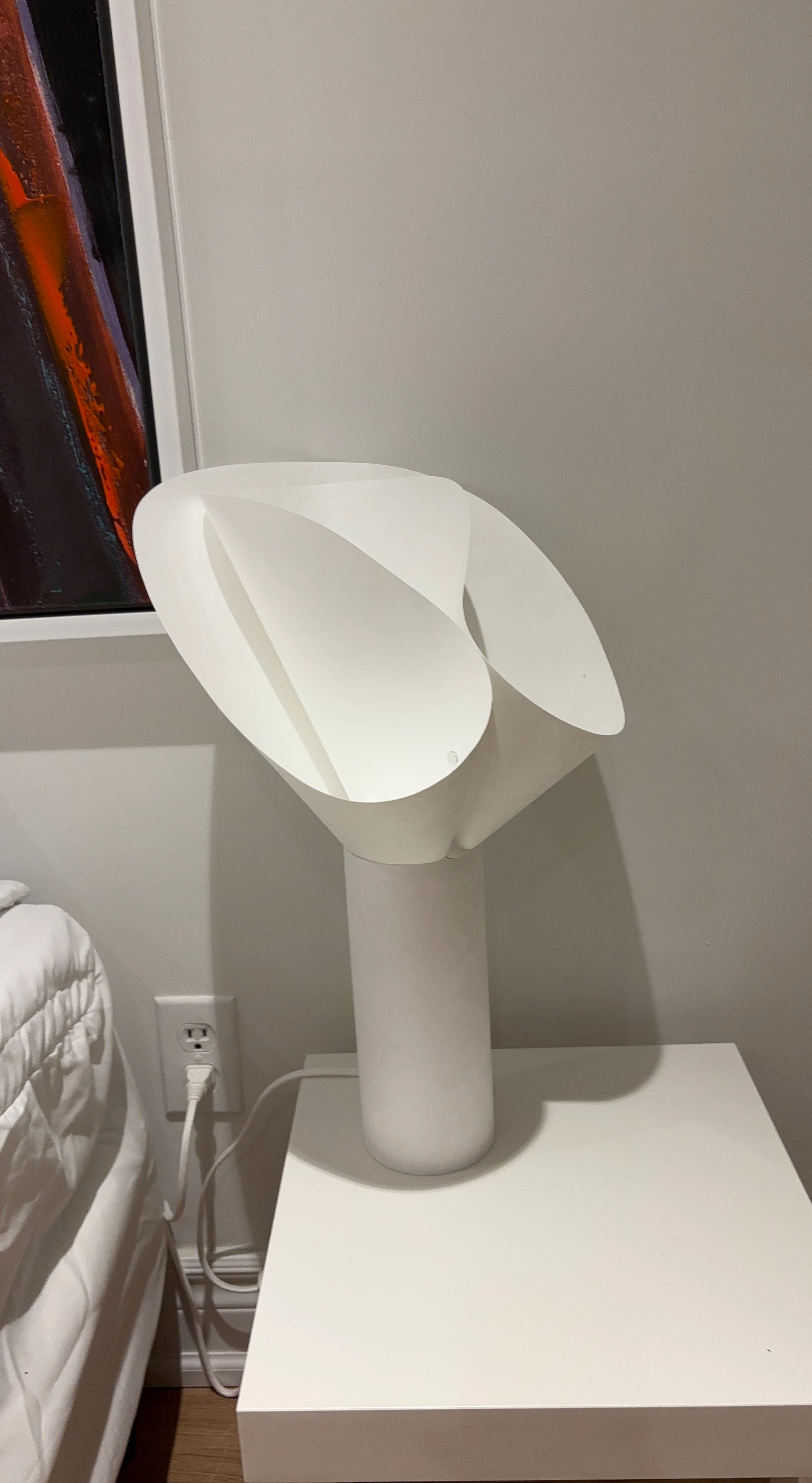 Modern White Paper Shade Table Lamp