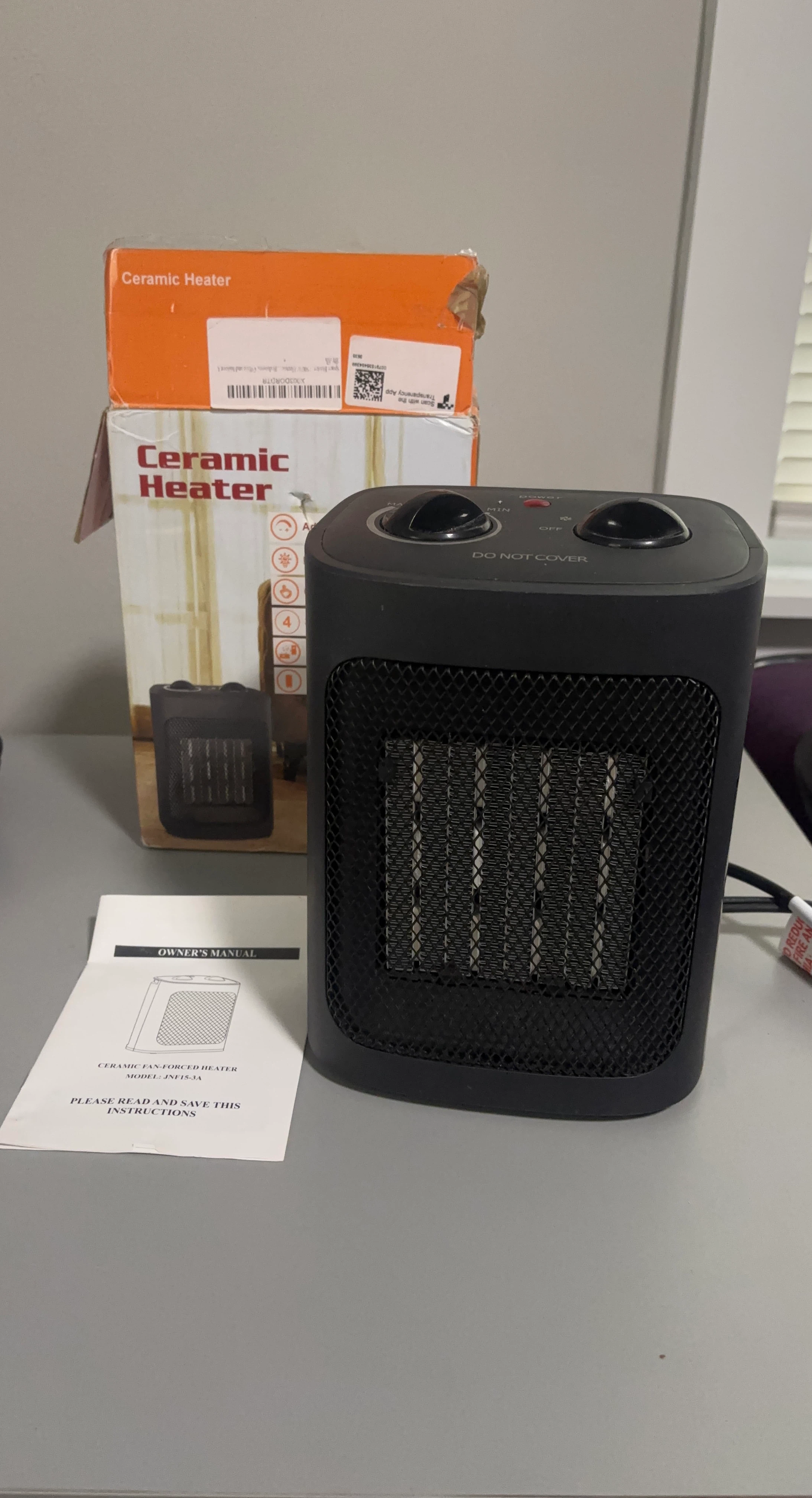 Portable Ceramic Heater with 3 Heat Settings