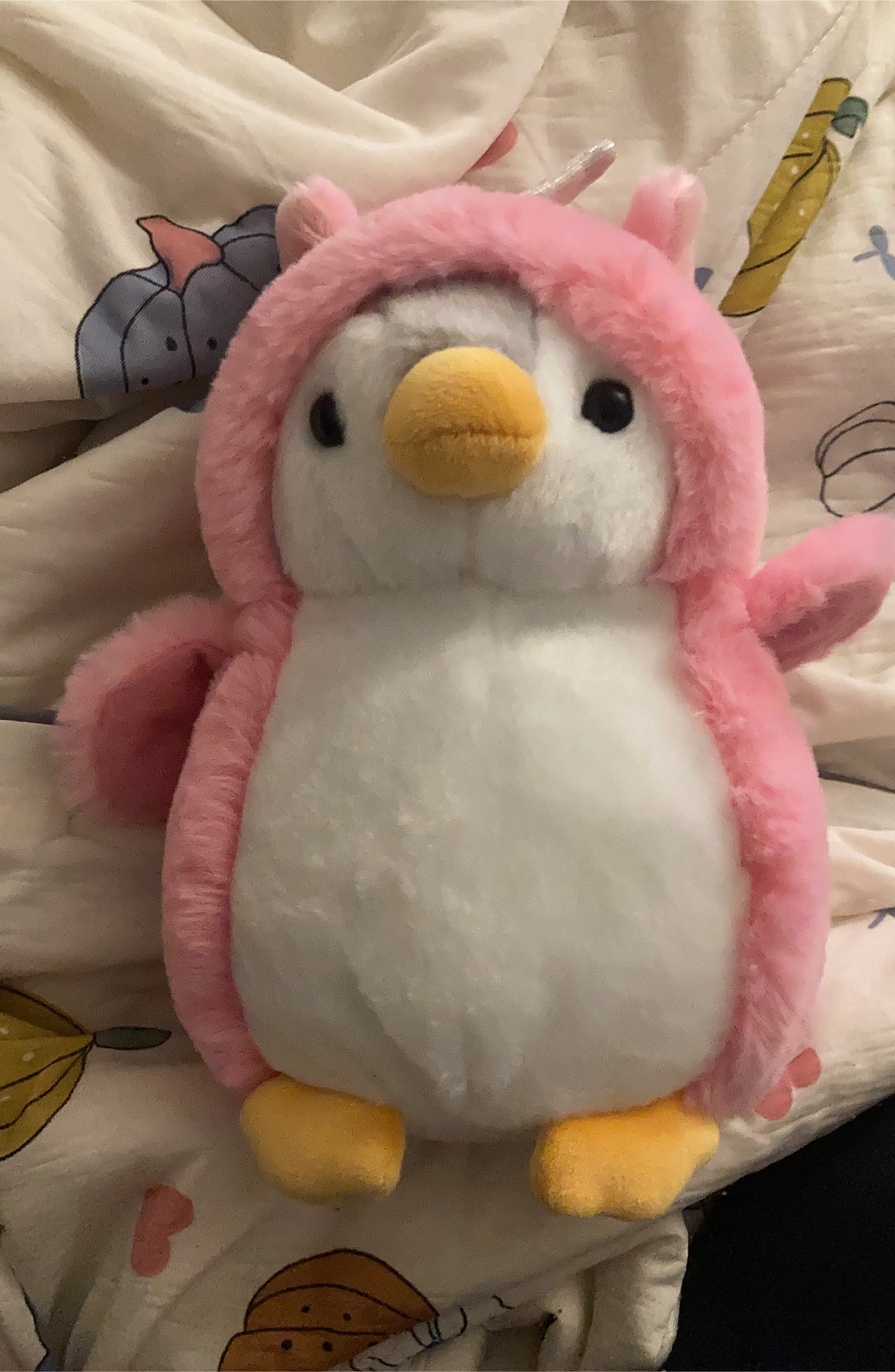unicorn pink penguin plush