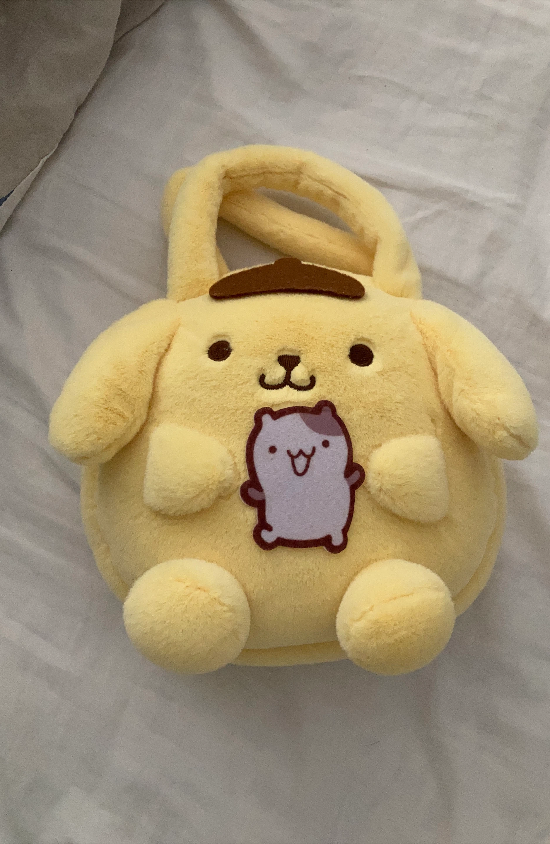 sanrio pompompurin plush handbag