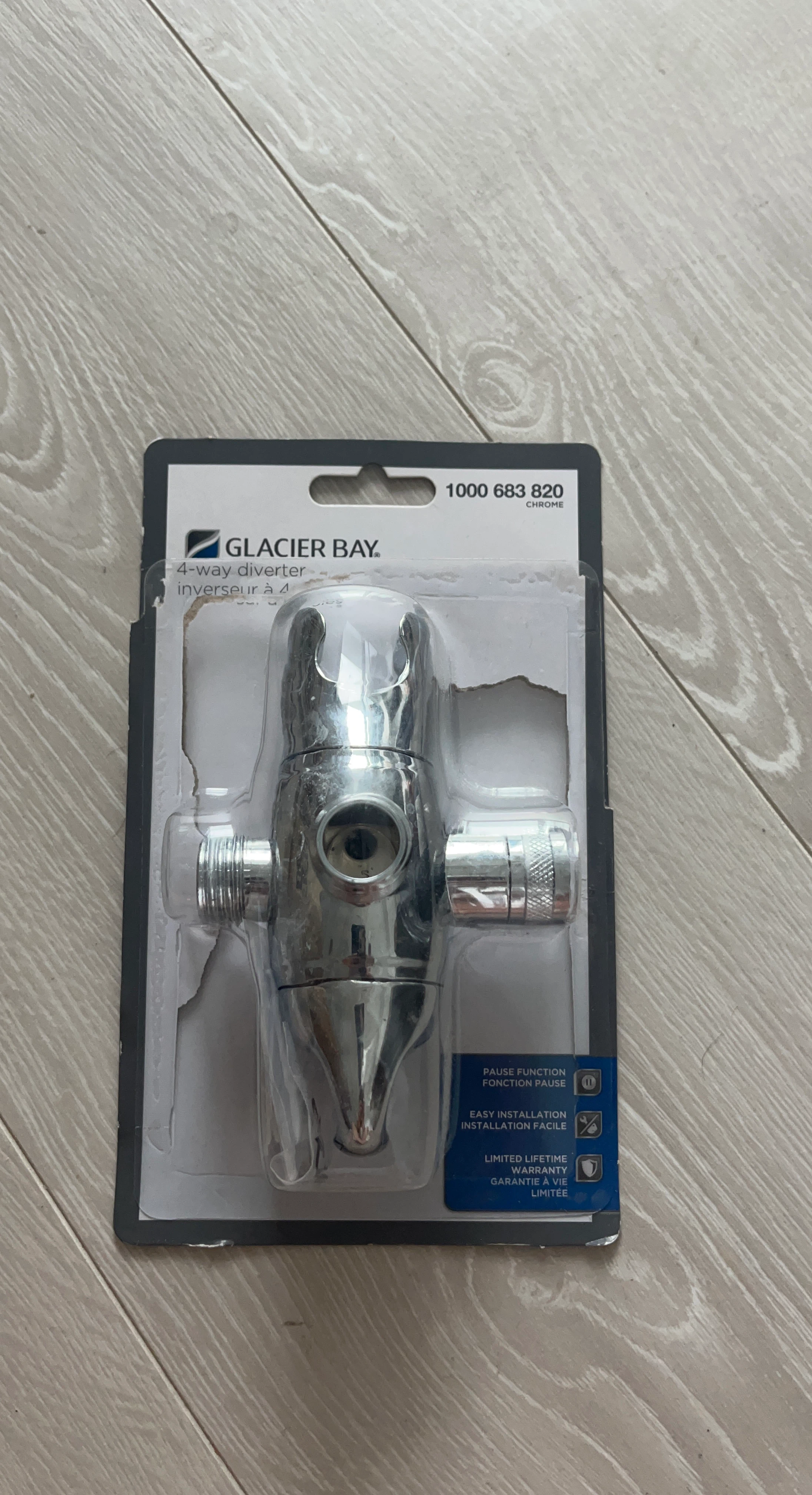 Glacier Bay 4-Way Shower Diverter Chrome - photo 4