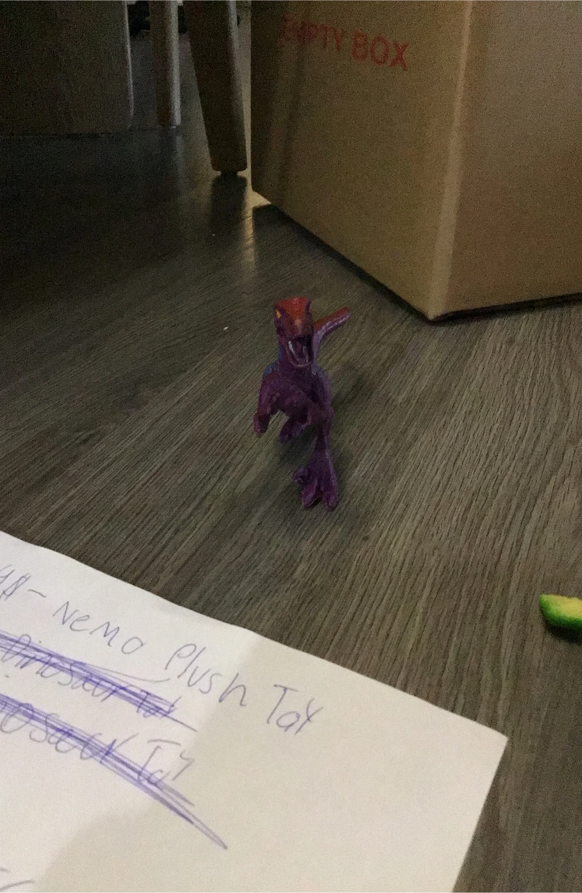 Purple Dinosaur Figurine