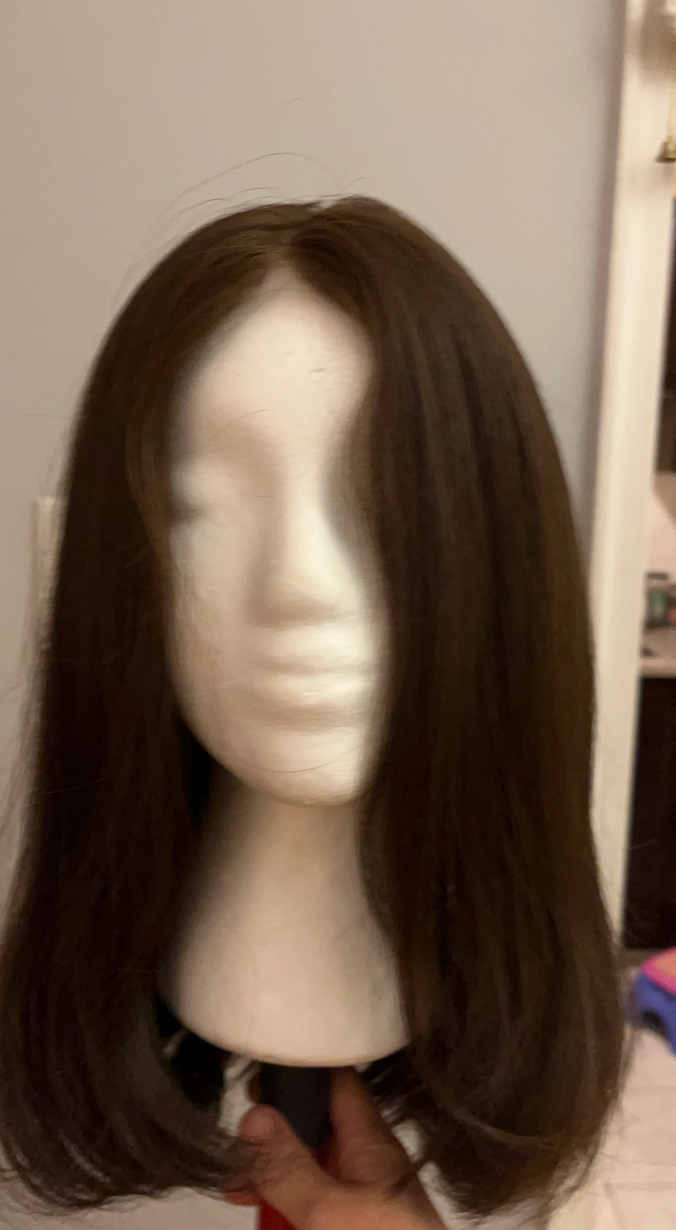Dark Brown Wig 100% human hair