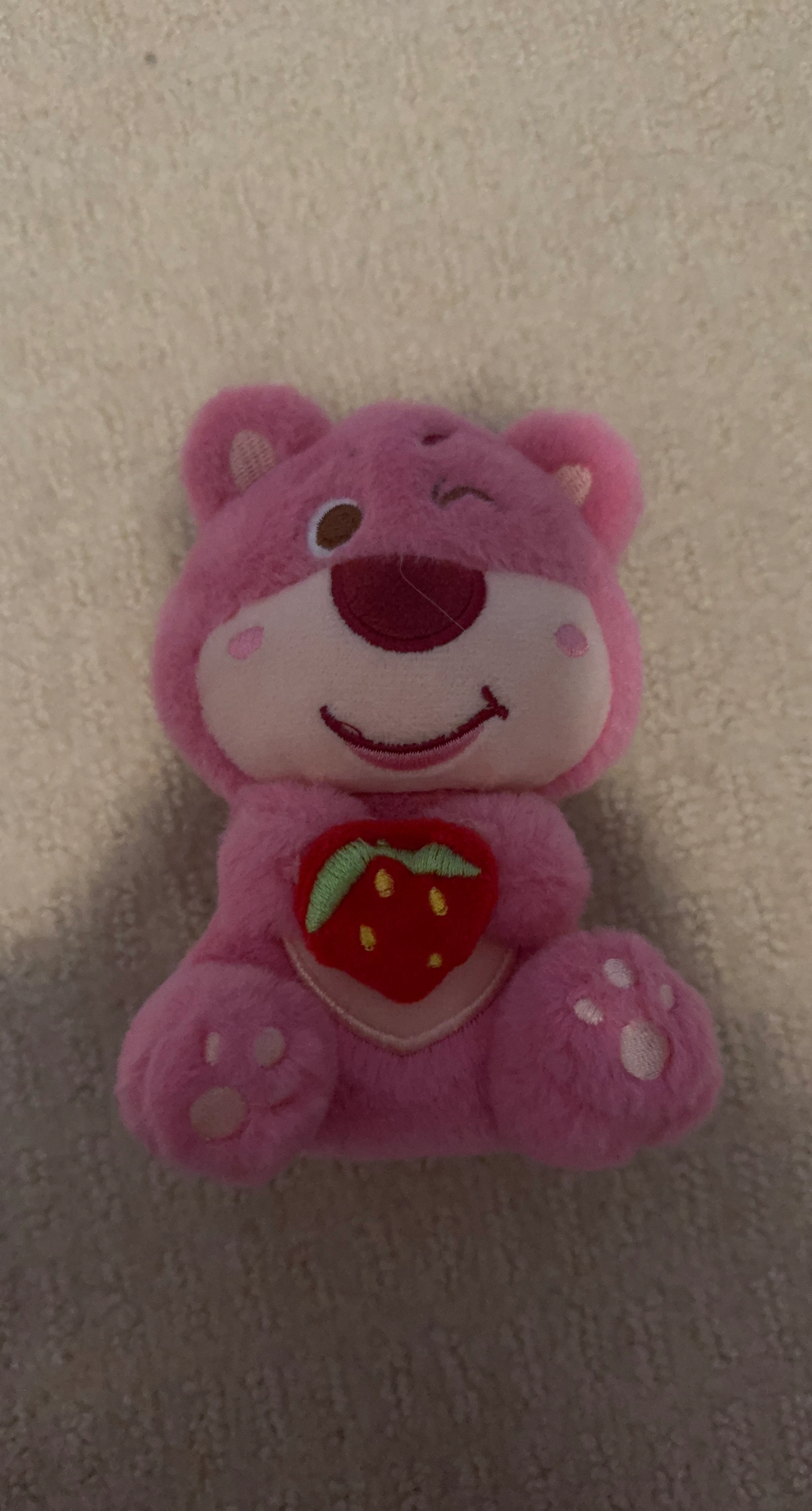 Pink Strawberry Lotso Bear Plush Toy