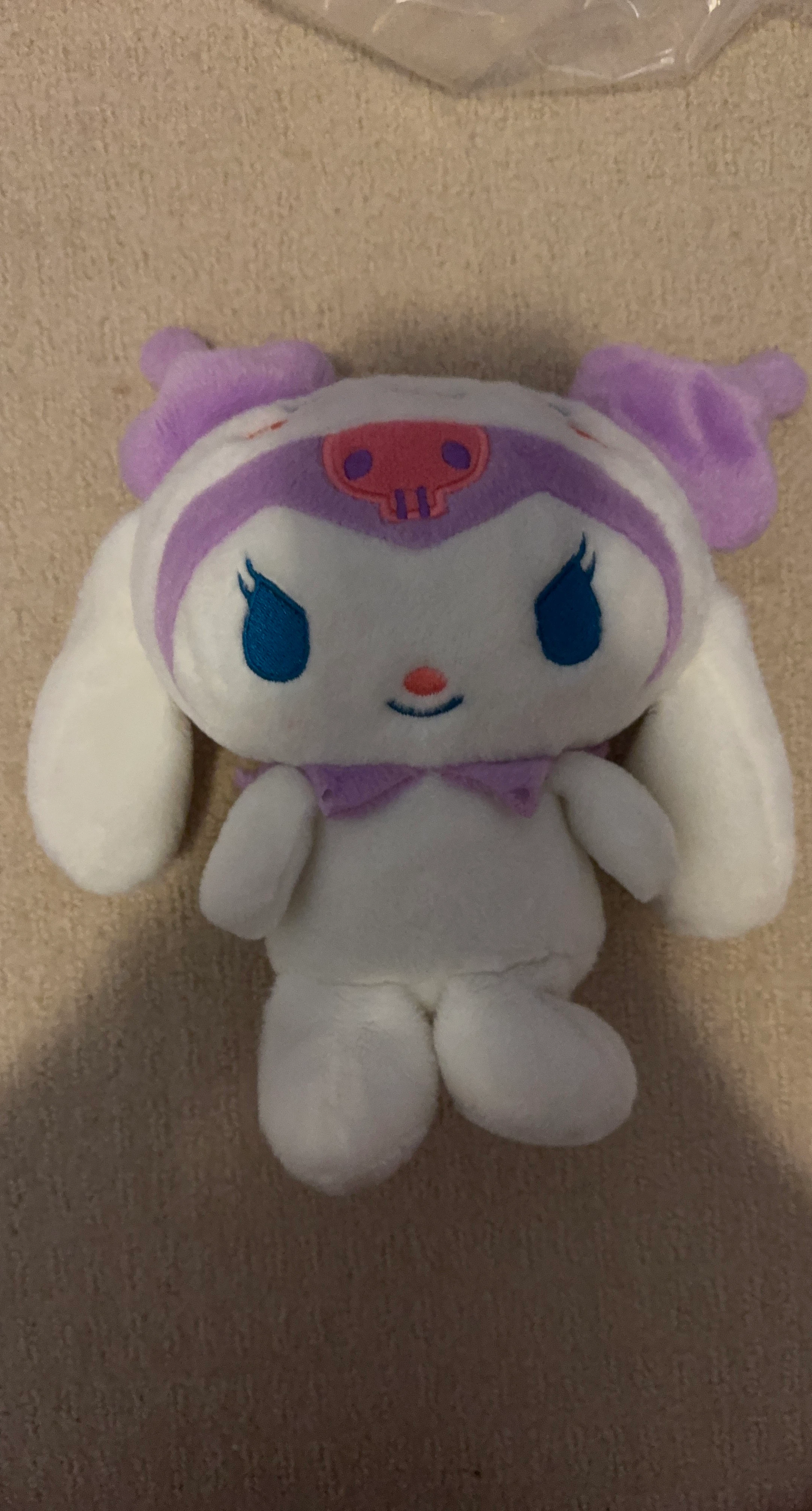 Kuromi Dressed As Cinnamoroll Plush Toy