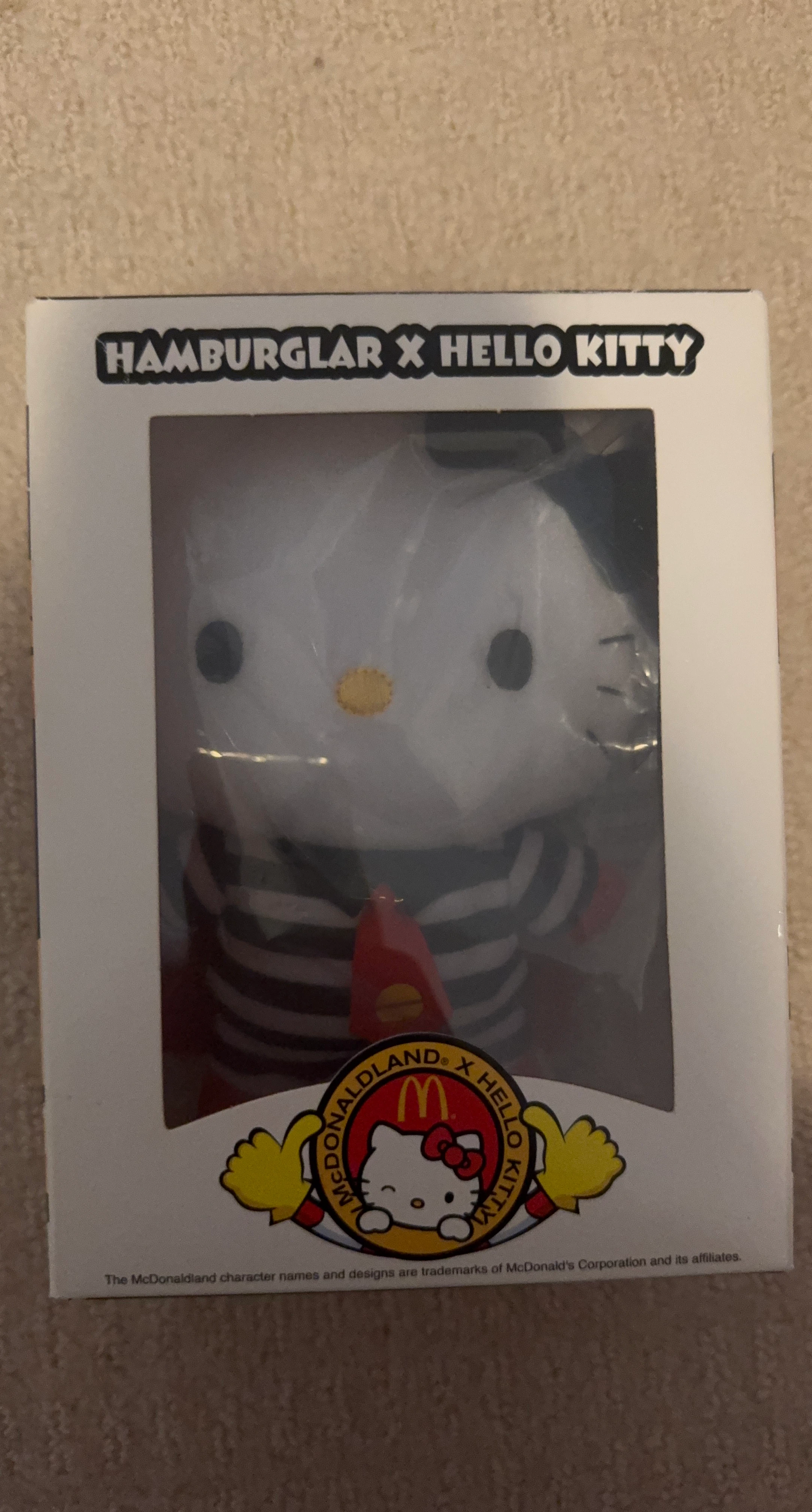 2011 McDonald's Hamburglar x Hello Kitty Plush
