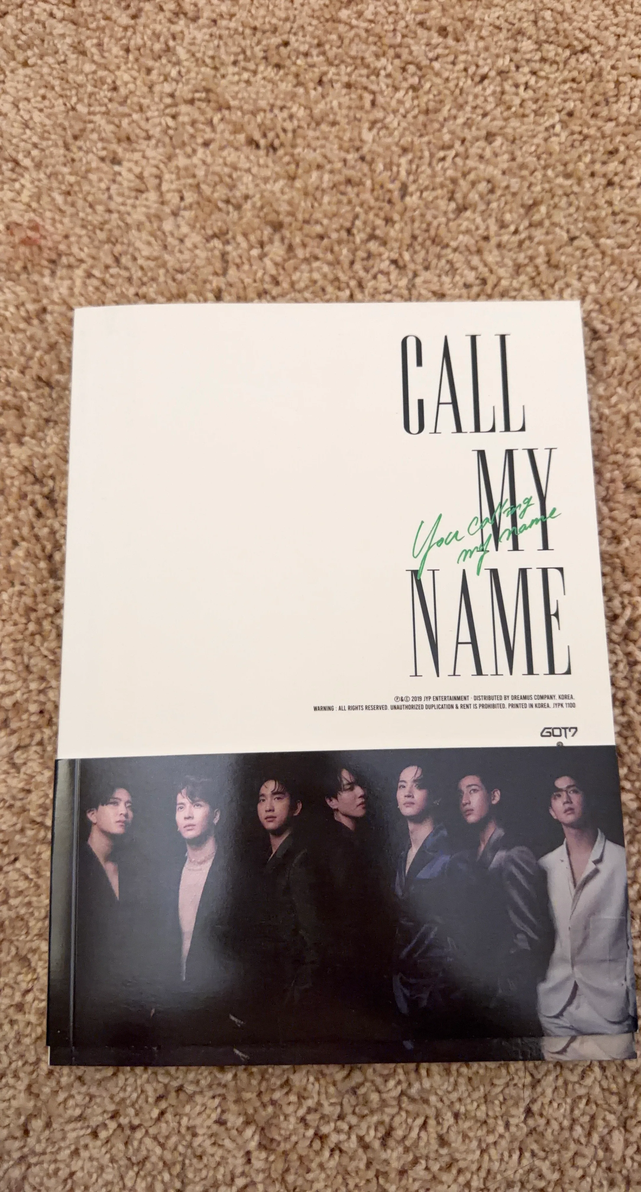 GOT7 "Call My Name" Album with CD