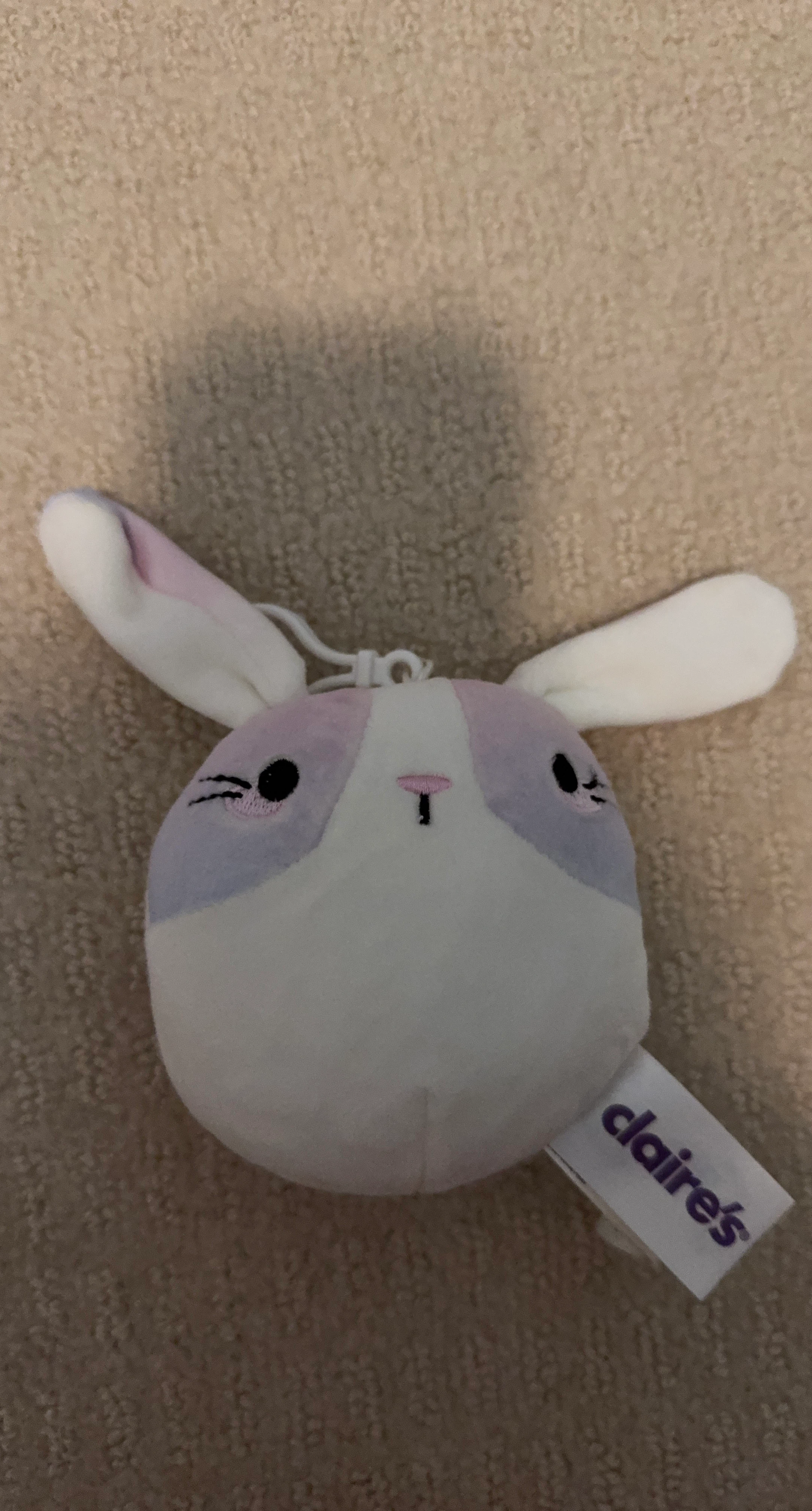 Claire's Squishmallow Bunny Keychain