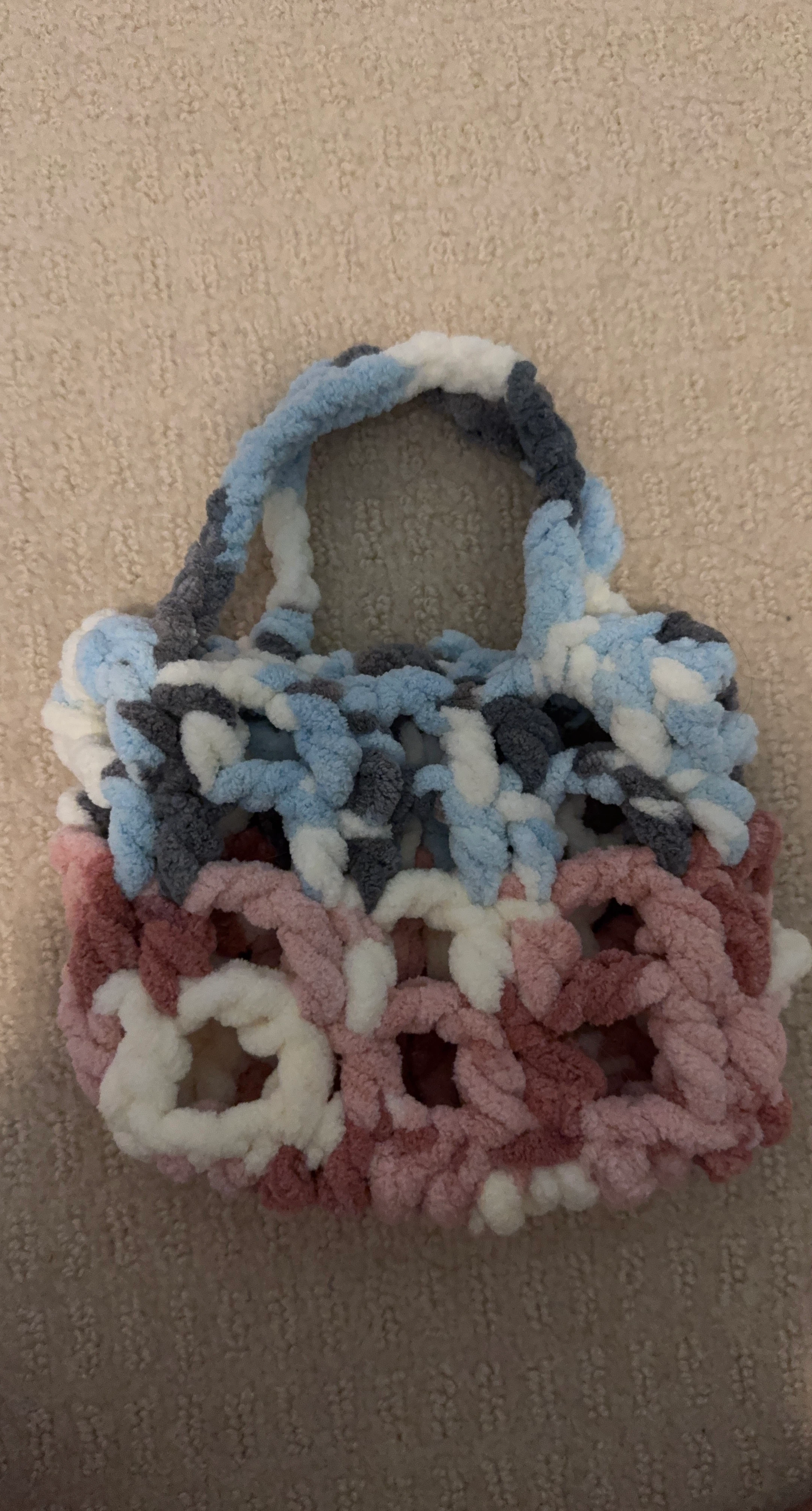 Handmade Chunky Crochet Tote Bag