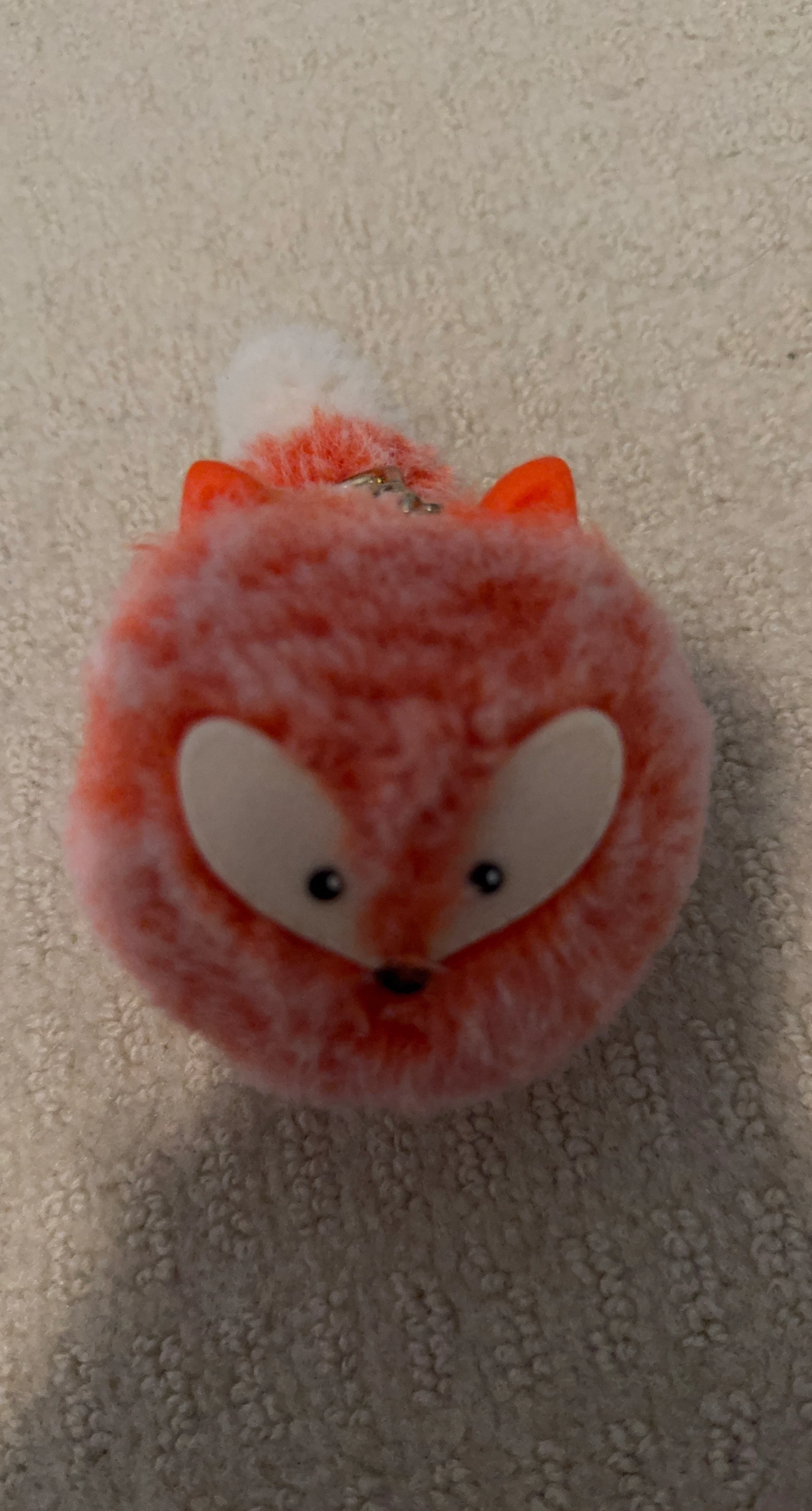 Fluffy Fox Keychain