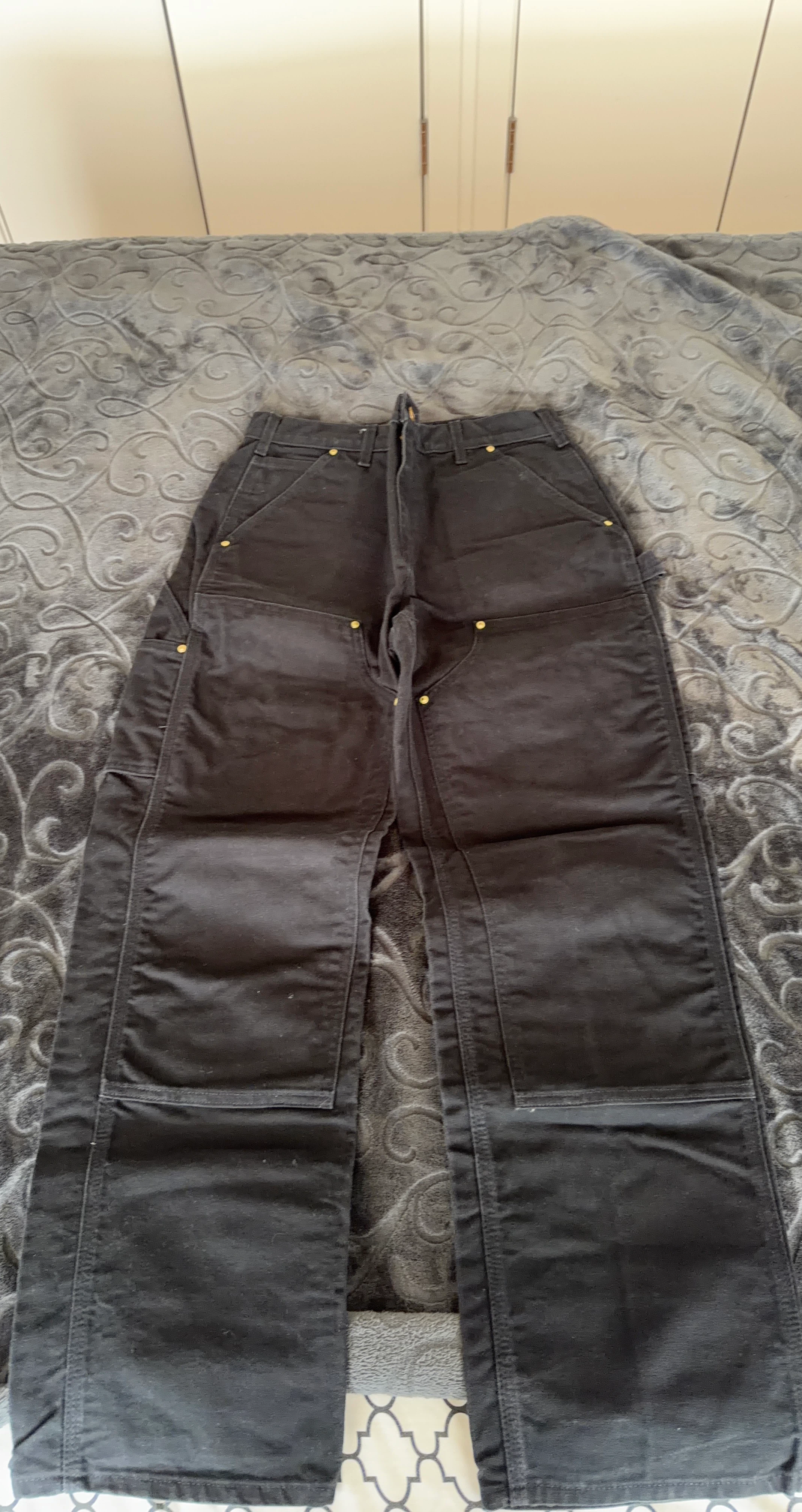 Black Carhartt Double Knee Work Pants