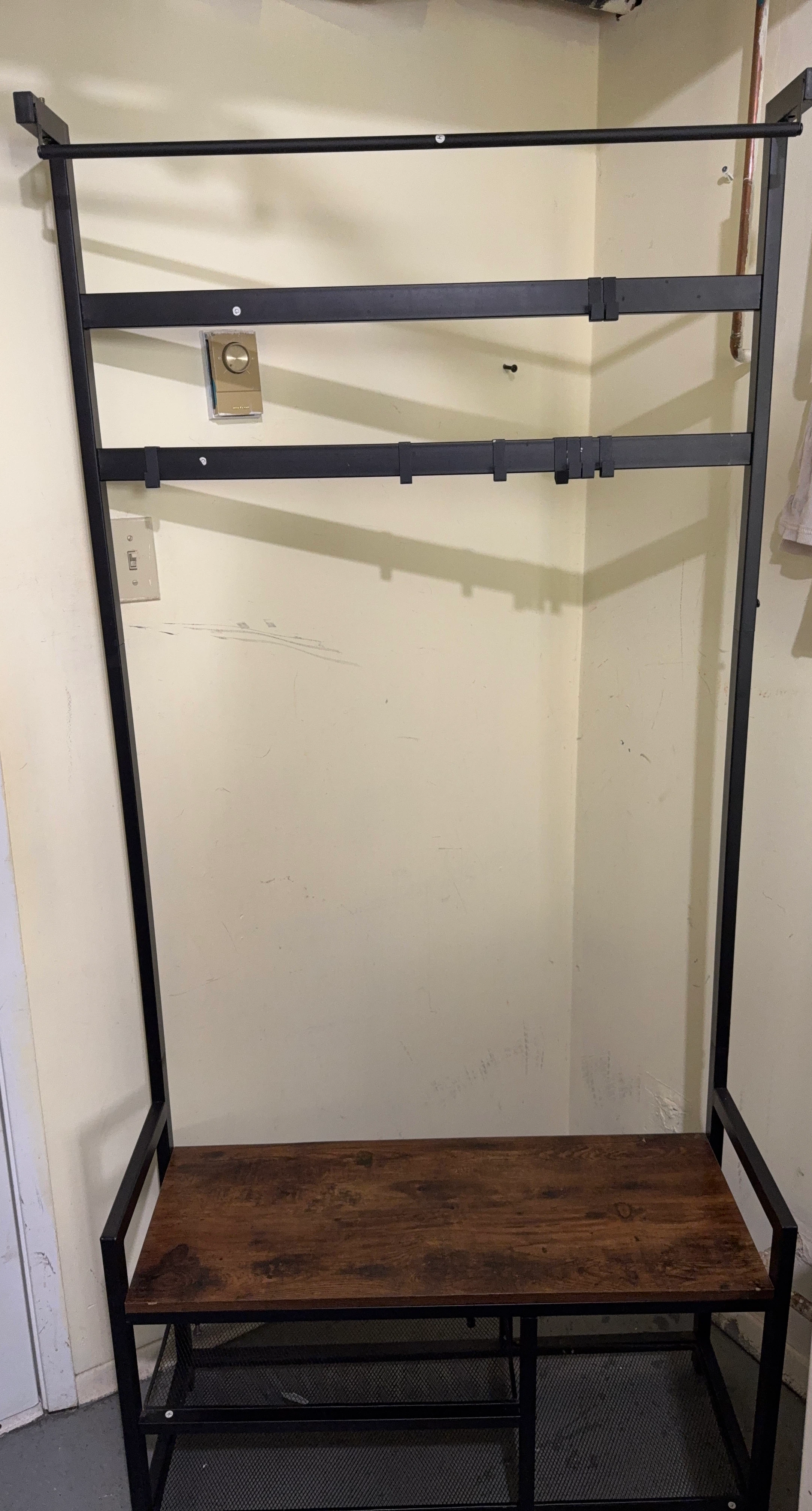 Hallway Coat Rack with Bench