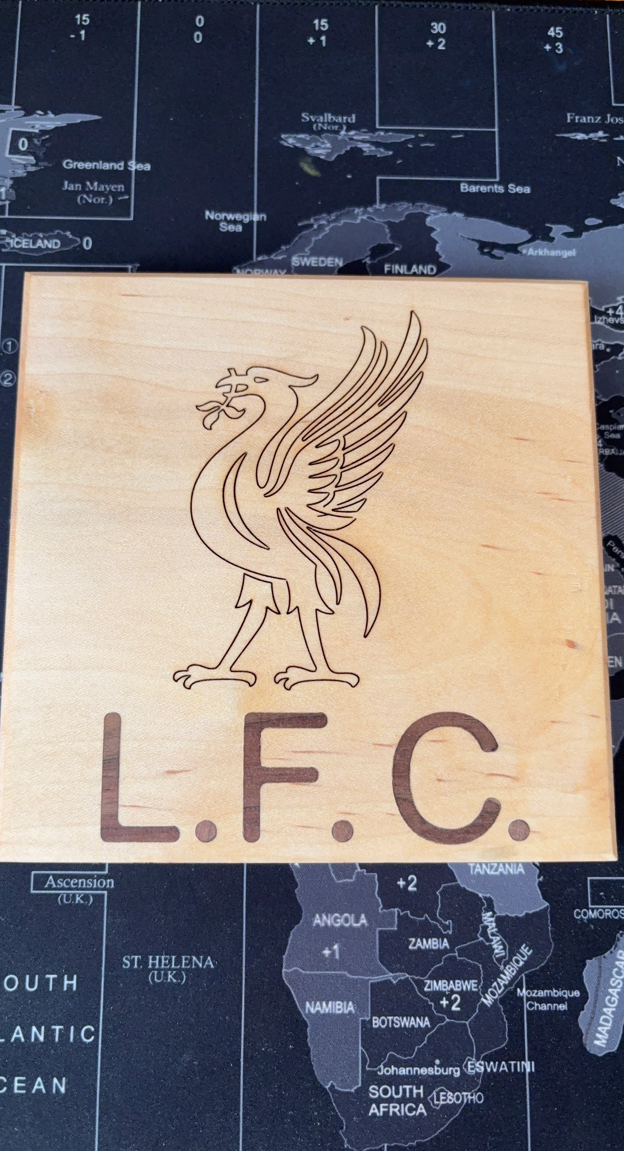 Liverpool FC LFC Wood Plaque