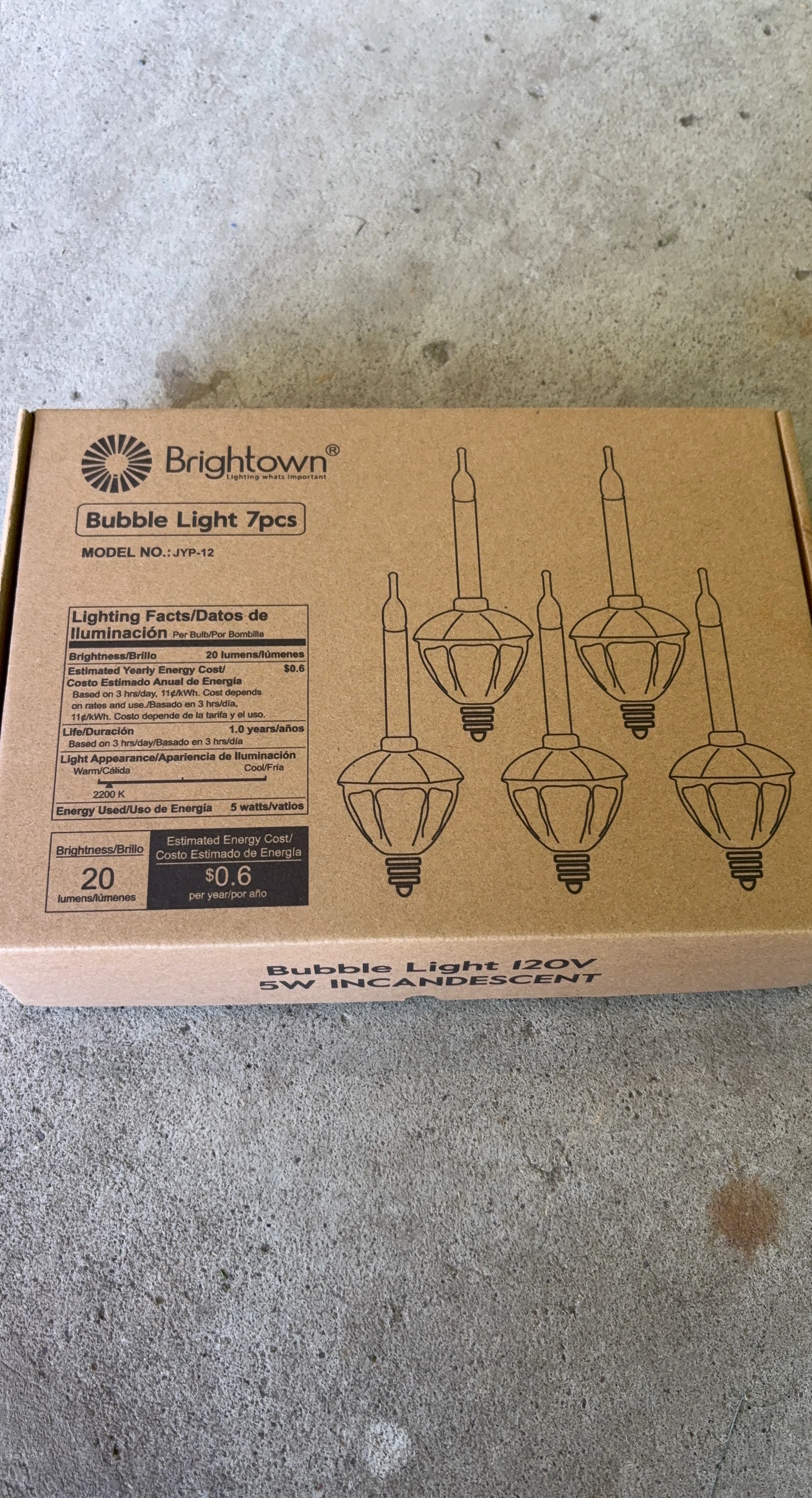 Brightown Bubble Lights - 7pcs