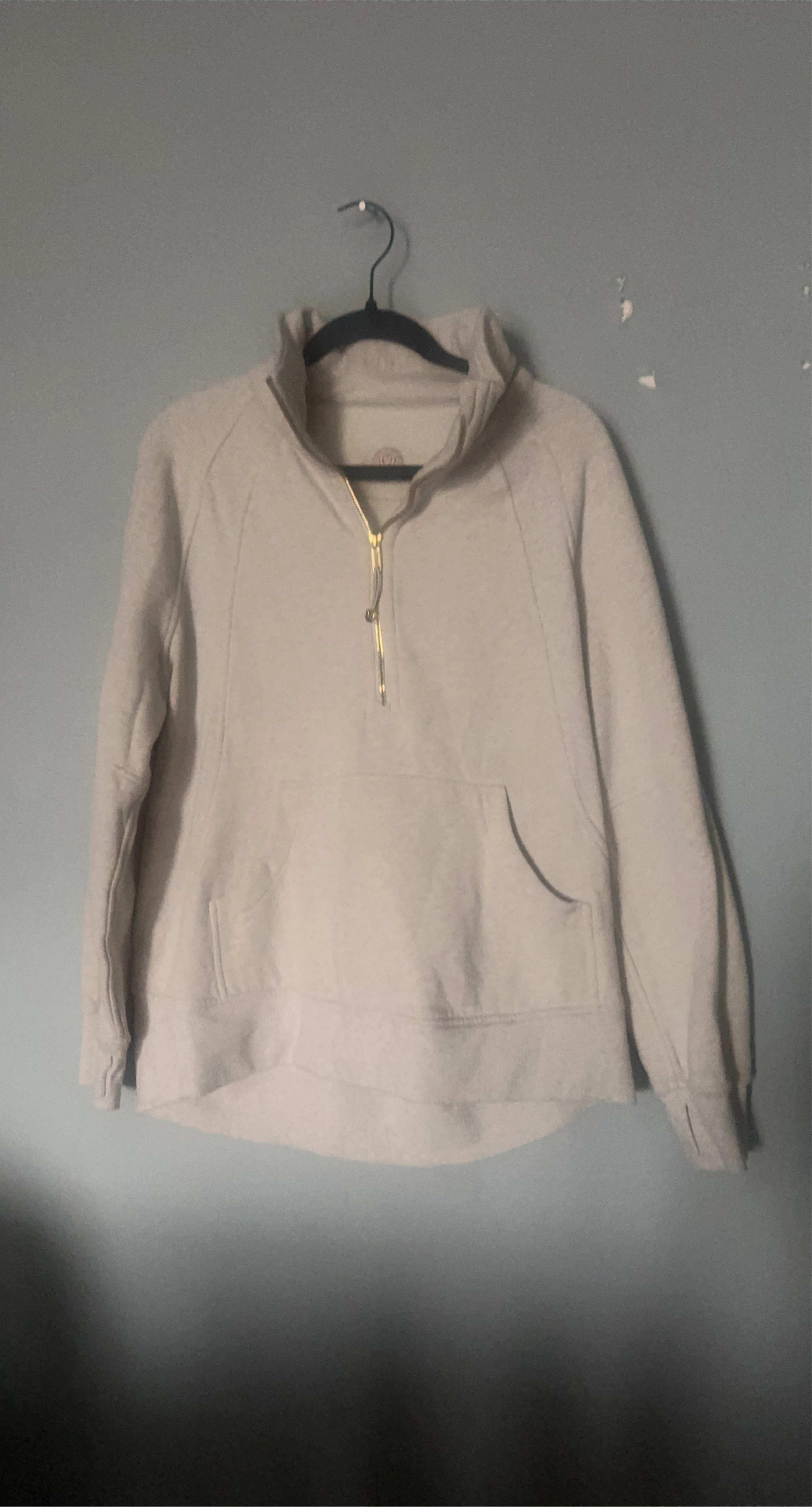 Light Beige Pullover Sweatshirt