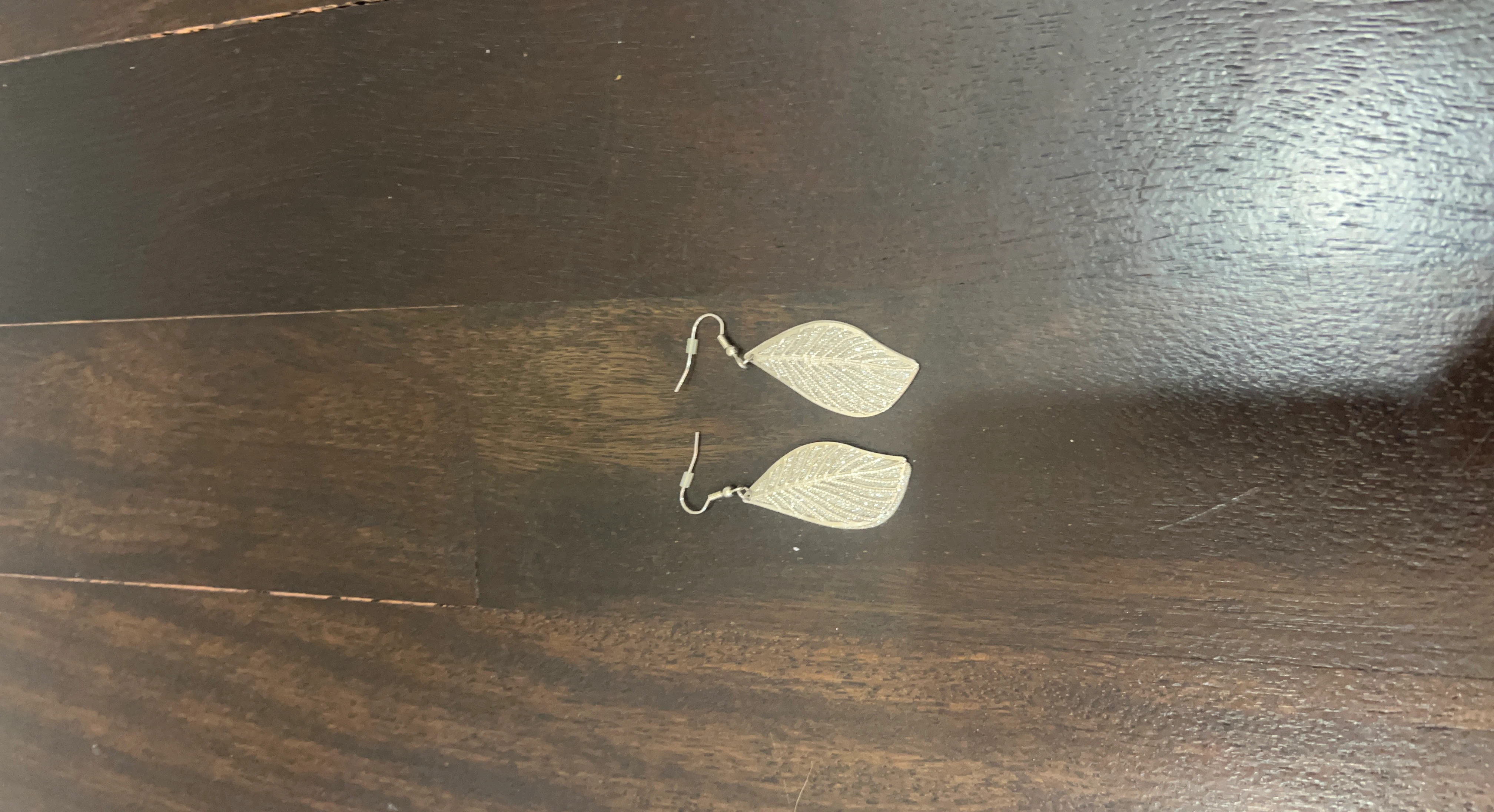 Silver Leaf Earrings