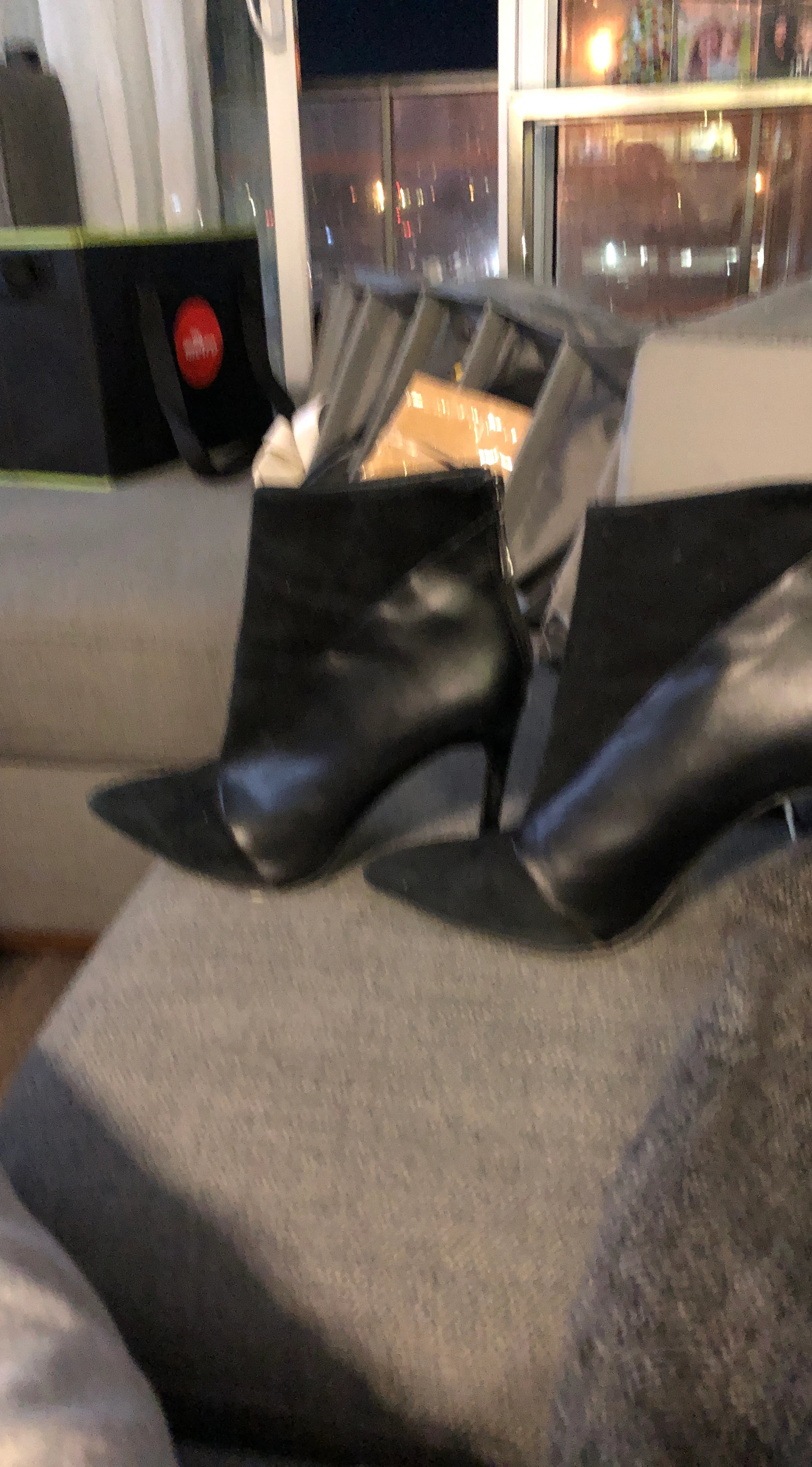 Black Pointed Toe Ankle Boots