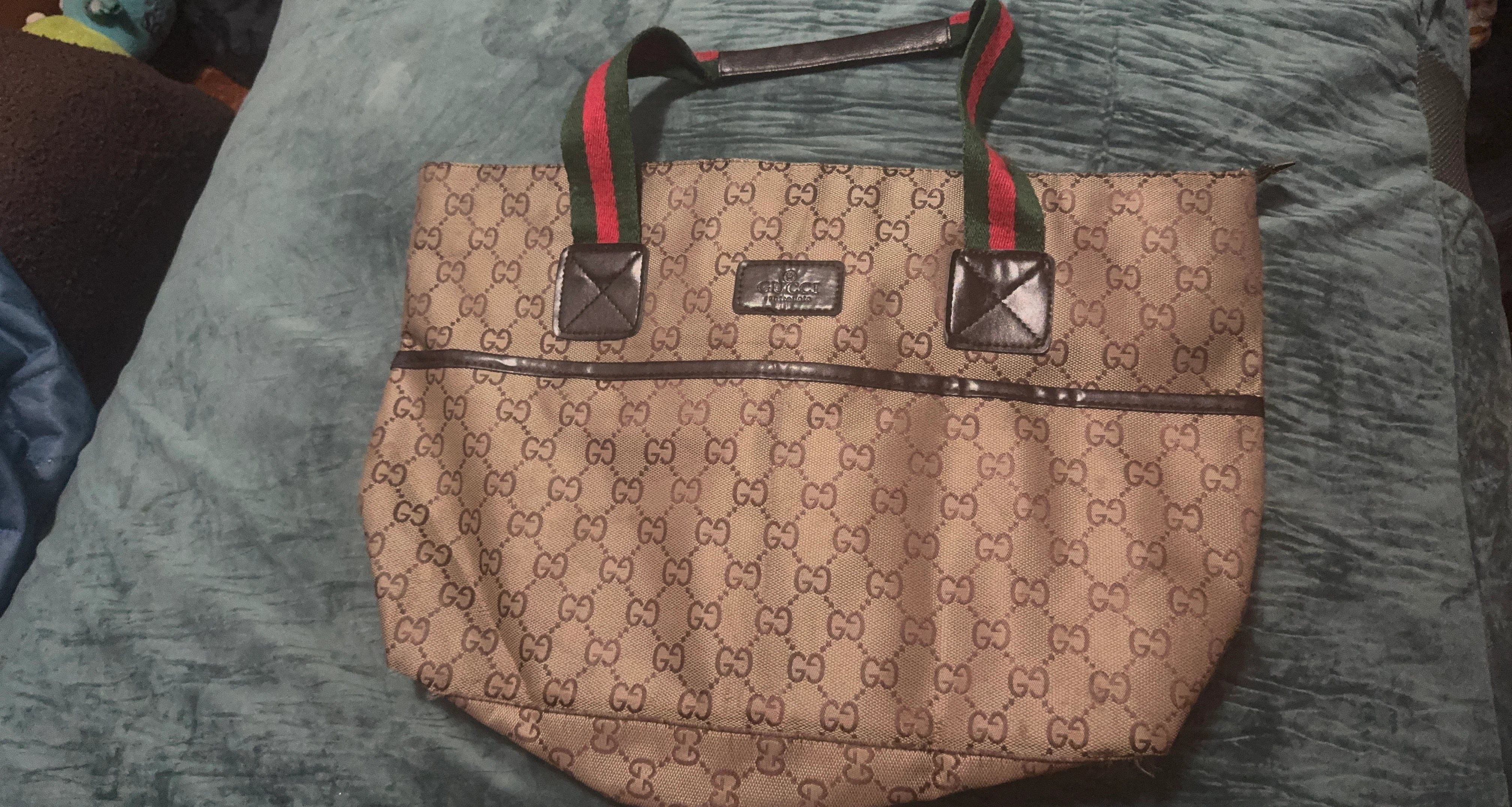 Gucci Canvas Monogram Tote Bag