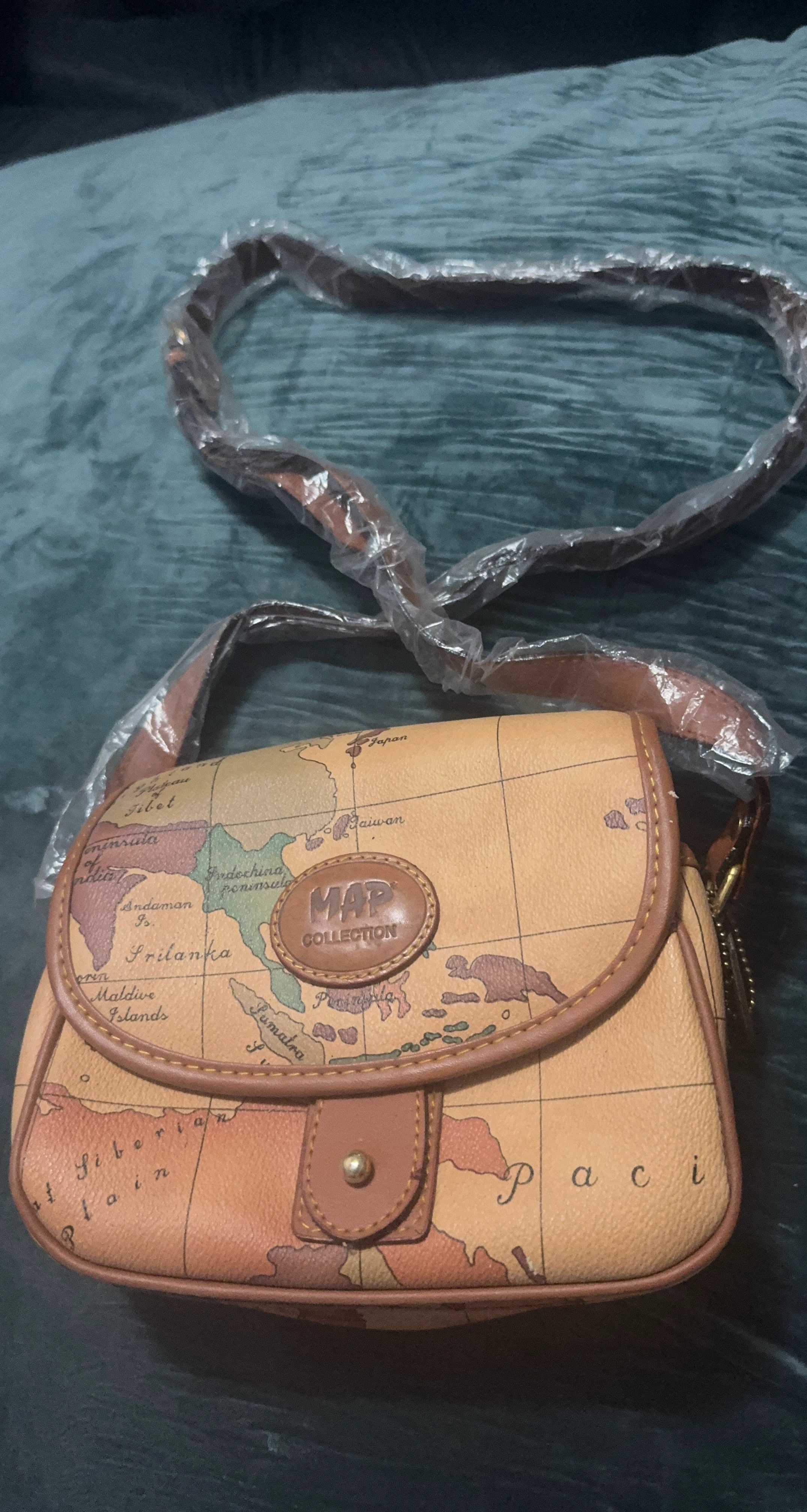 Map Collection Crossbody Bag