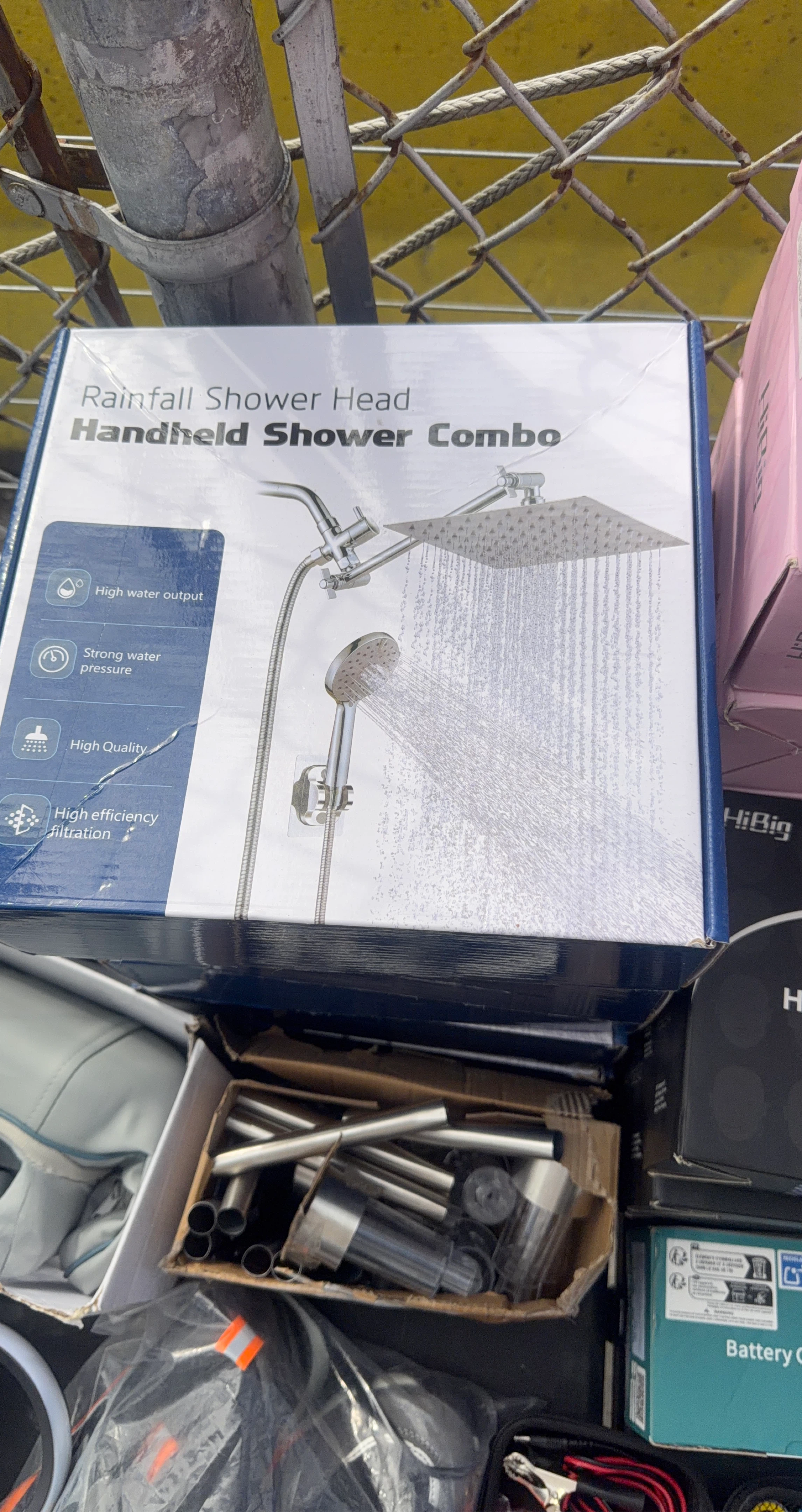 Rainfall Shower Head Handheld Shower Combo