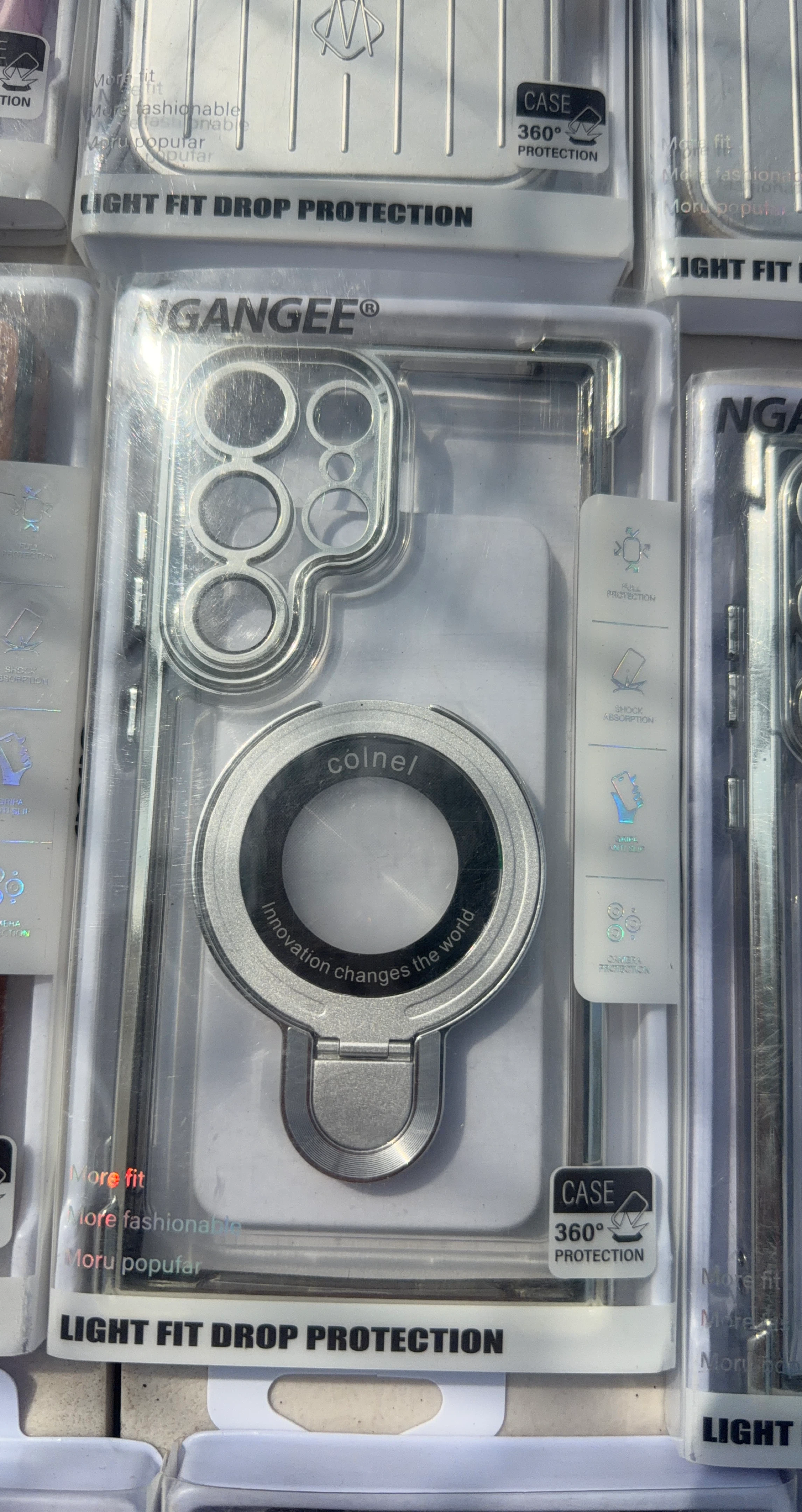 NGANGEE Phone Case with Ring Stand