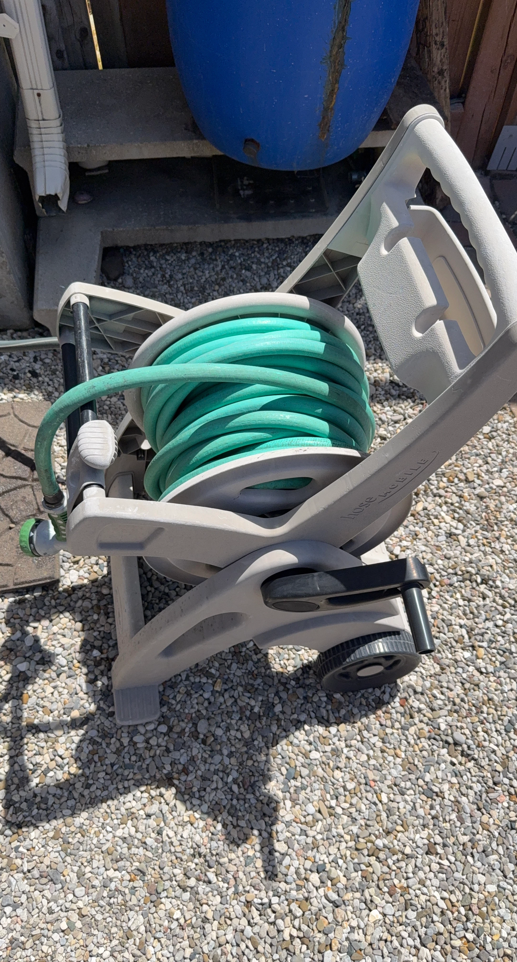 Hose Reel Cart with 100ft Green Garden Hose