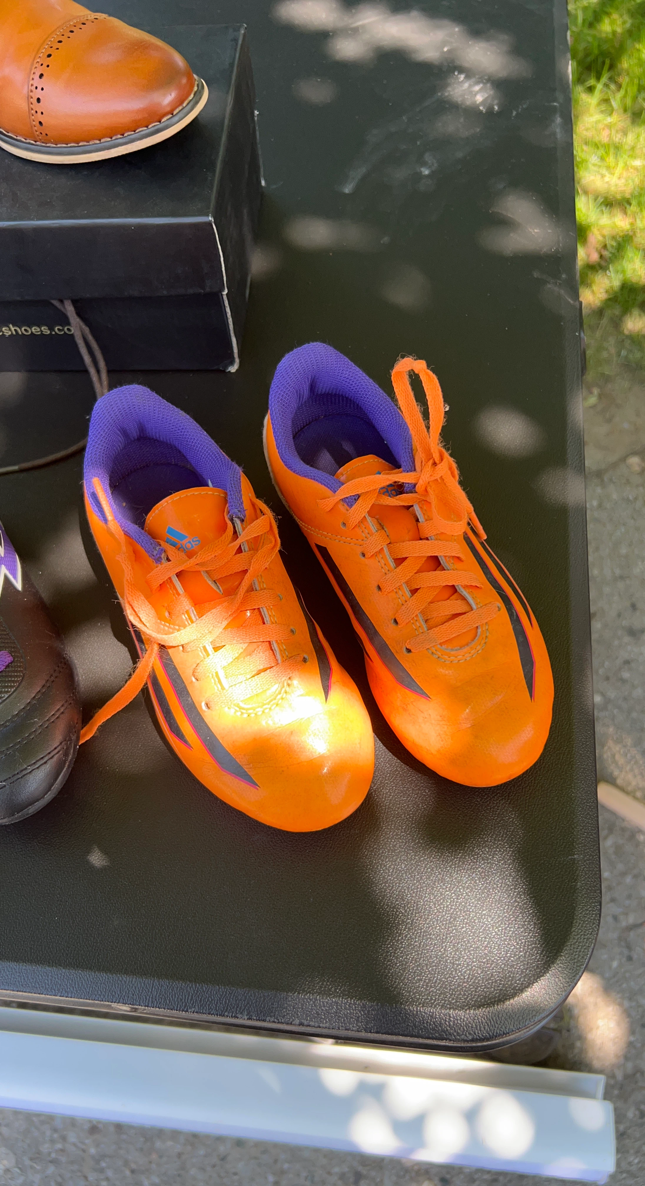 Adidas Orange Soccer Cleats Toddler size 13