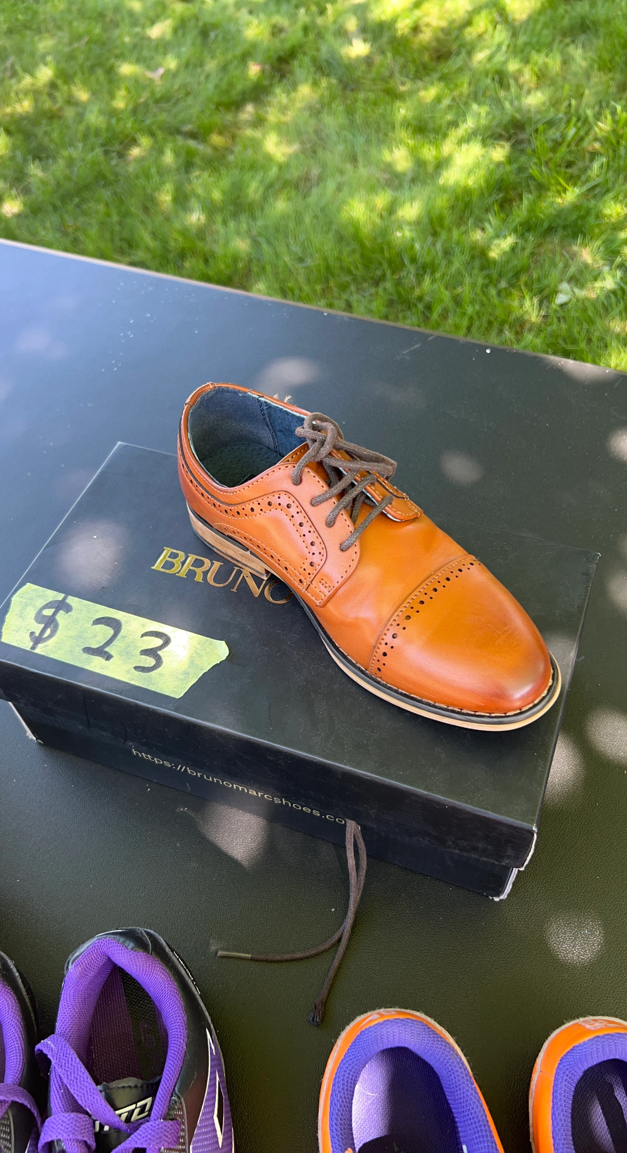 Bruno Marc Boys' Dress Shoes Youth Size 1