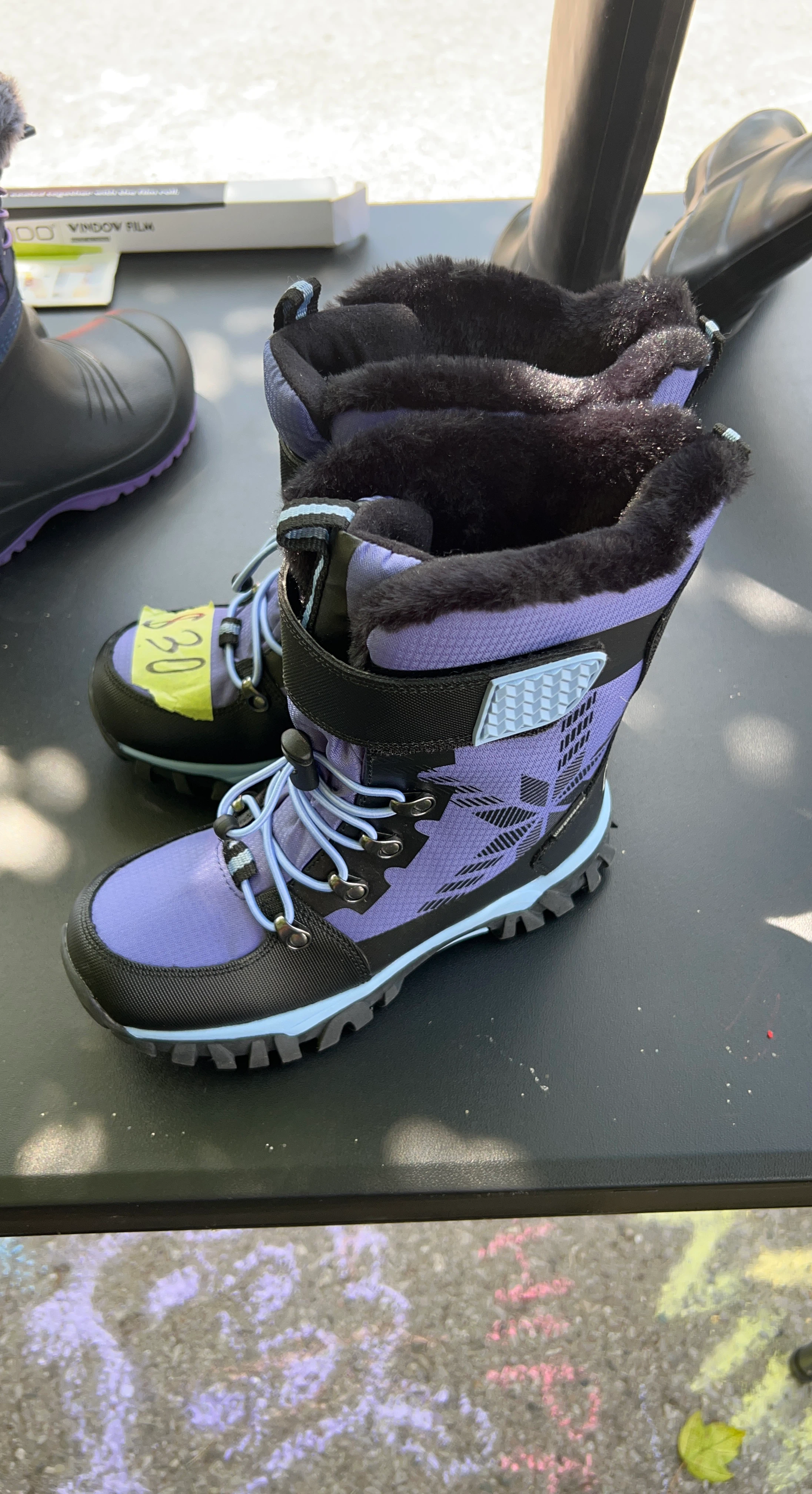 Girls' Purple Winter Boots size 3