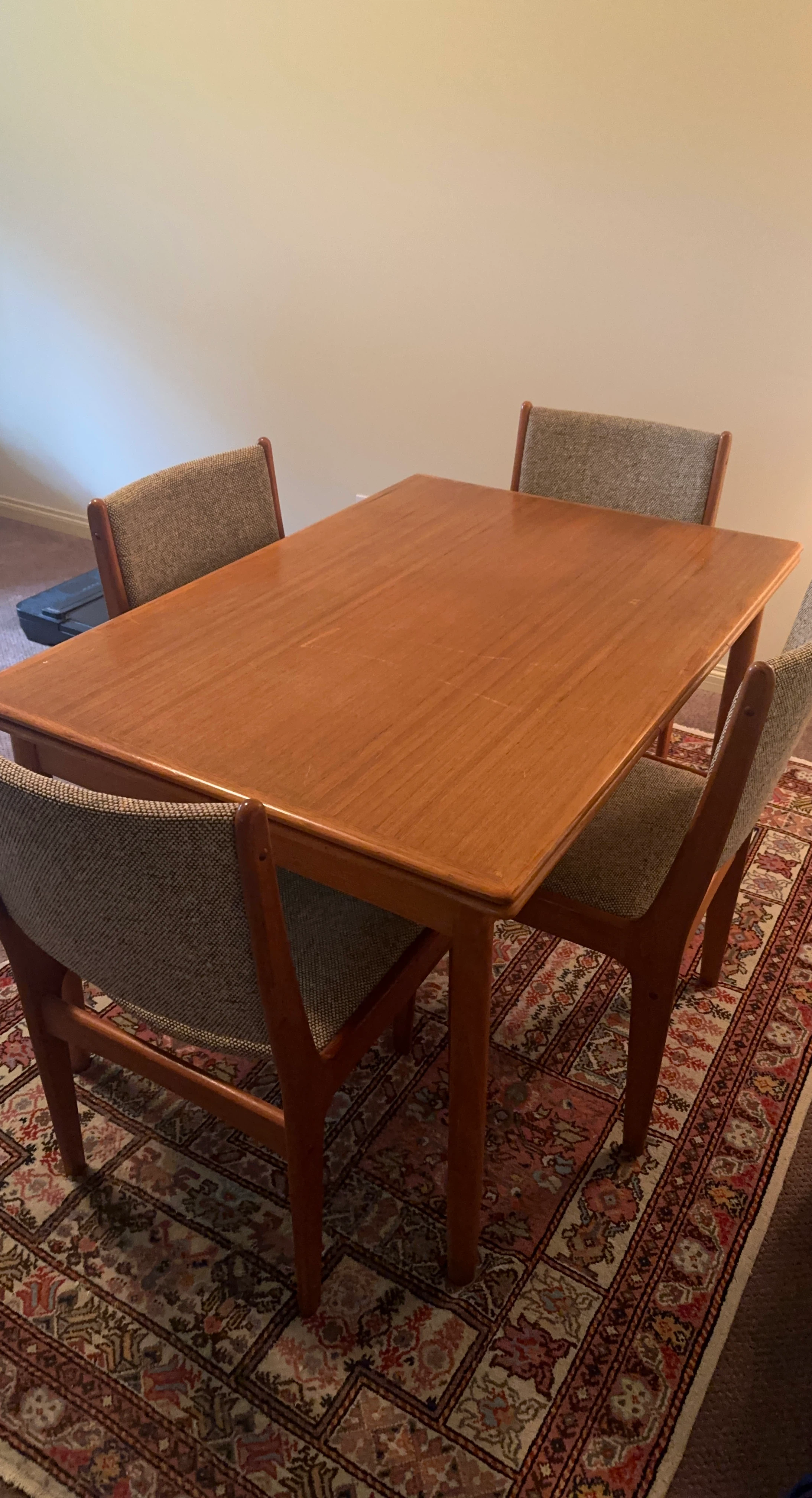 Mid Century Teak Dining Table and Chairs