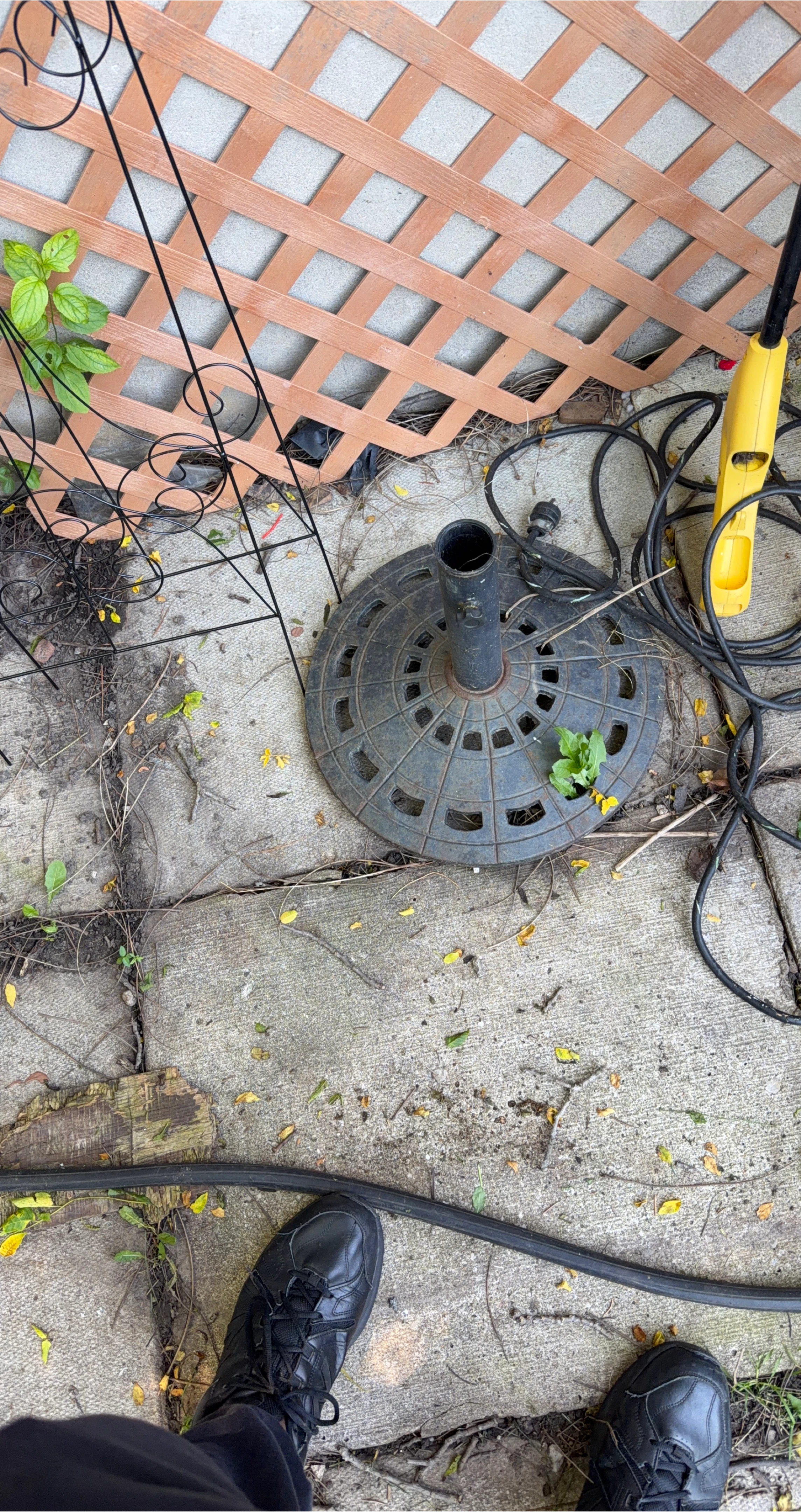 Heavy Cast Iron Umbrella Base Stand