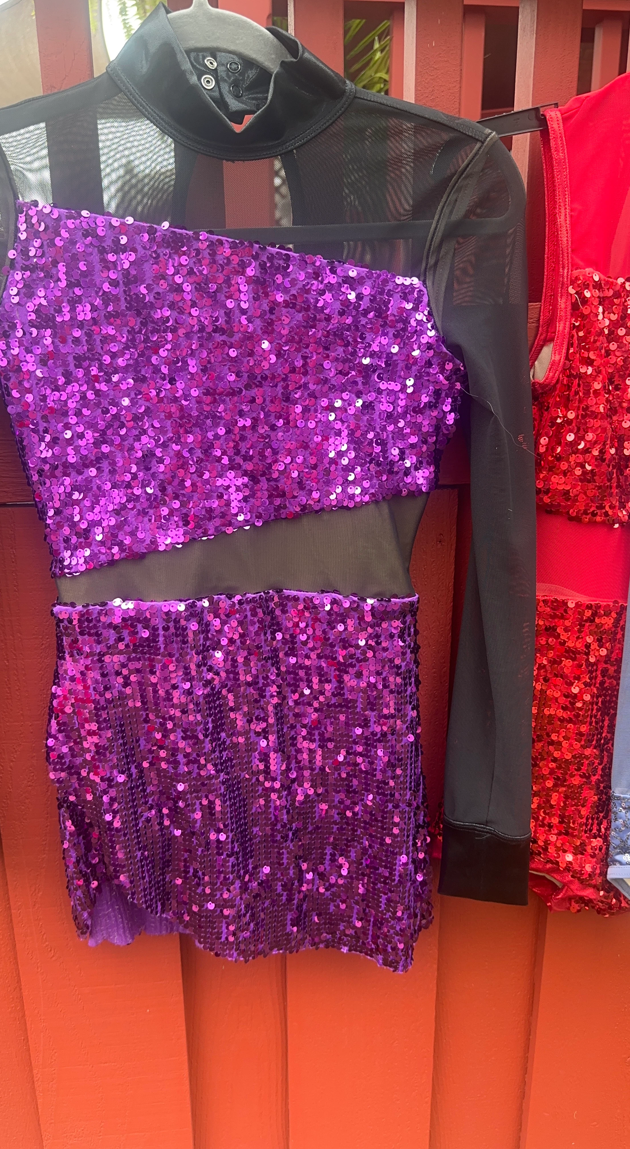Sparkly Purple Sequin Dress